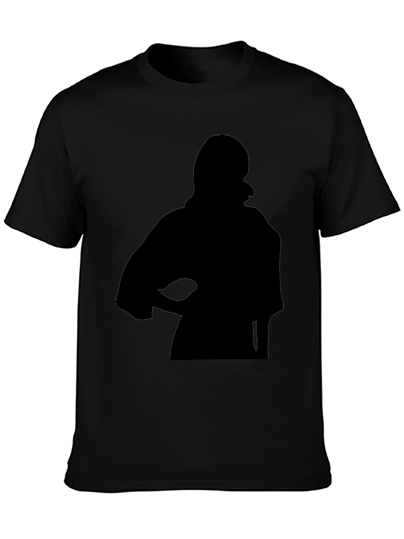 Silhouette Graphic Black Tee