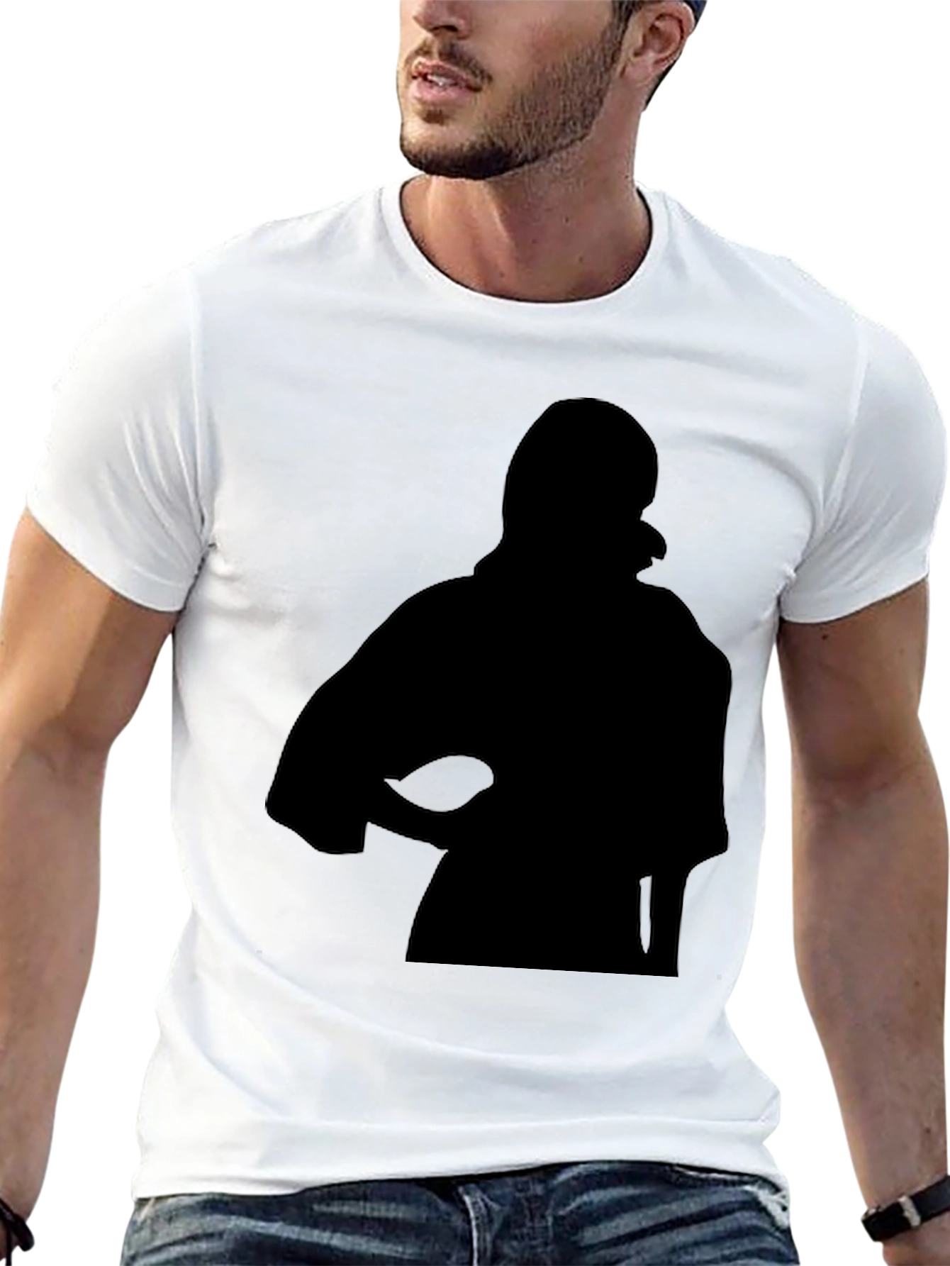 Silhouette Graphic Black Tee