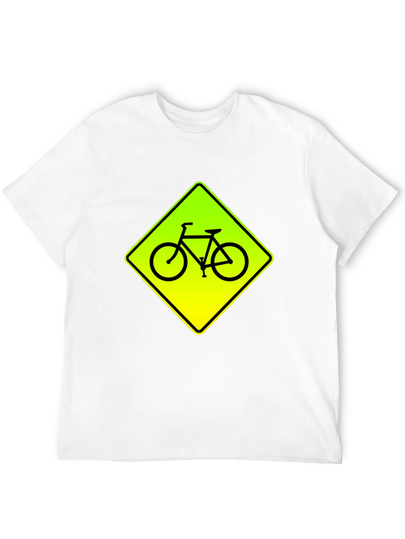 Bike Crossing Black Graphic Tee