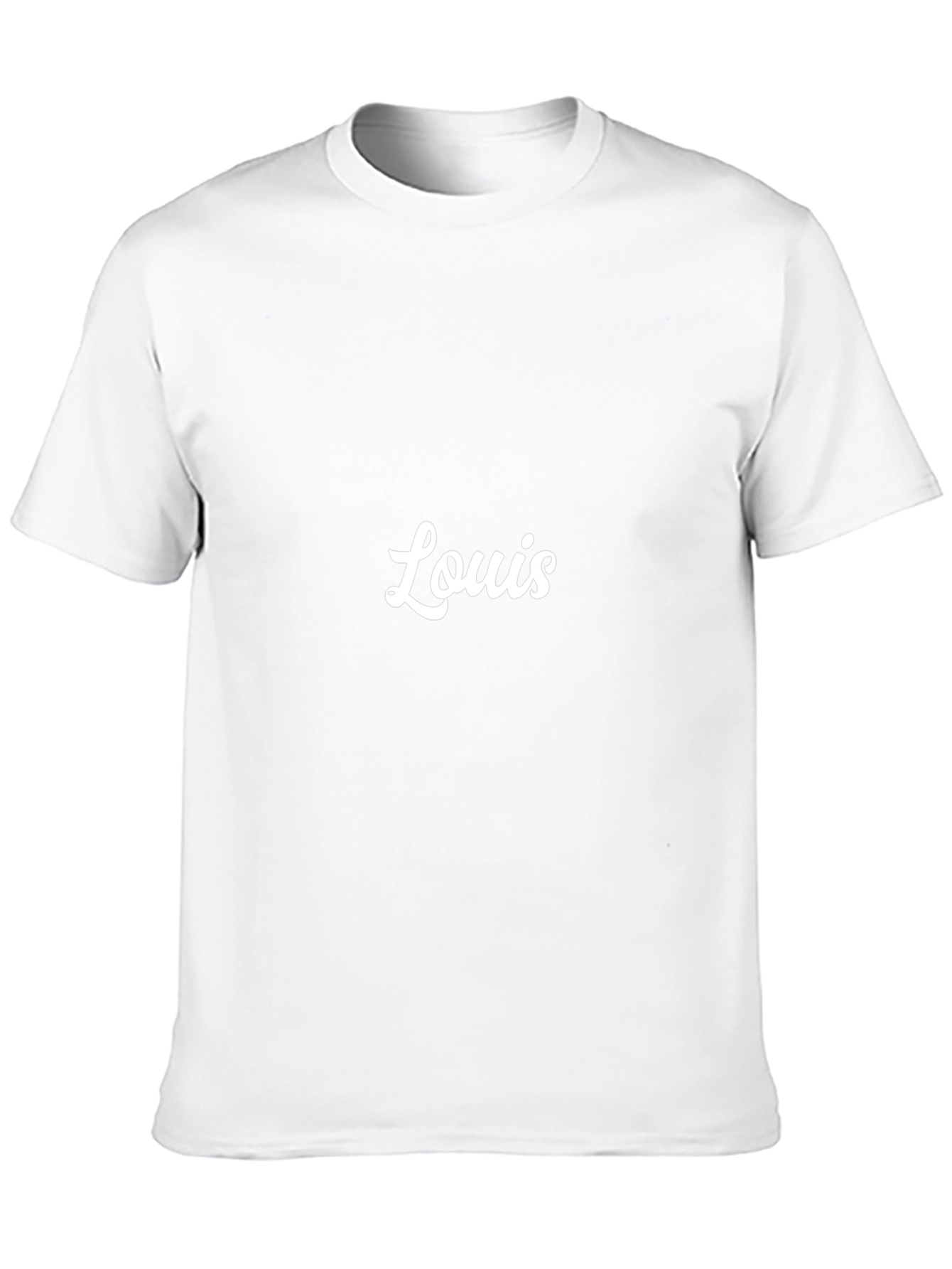 Louis Black Cotton Graphic Tee