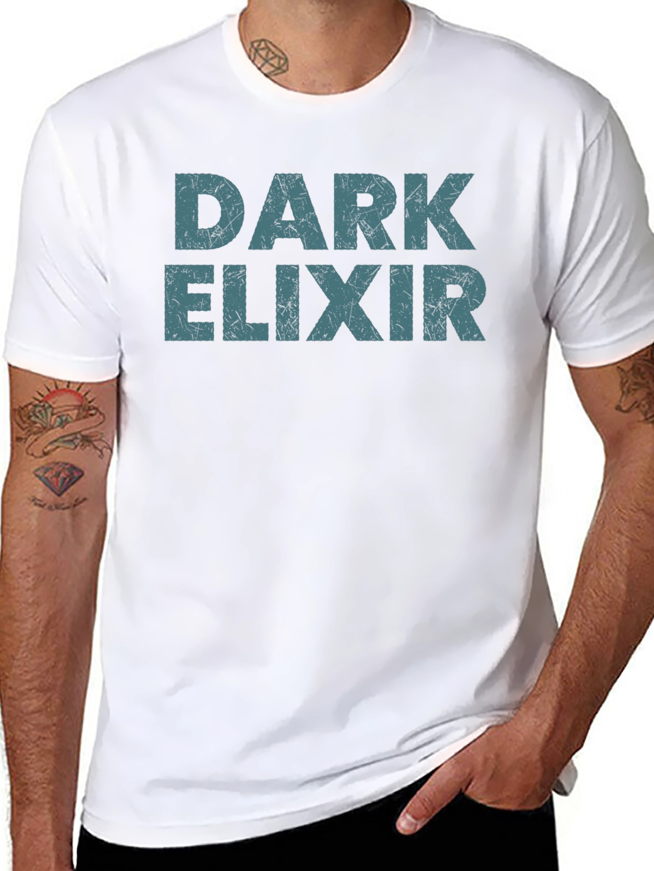 Dark Elixir Graphic Tee - Premium Black T-Shirt