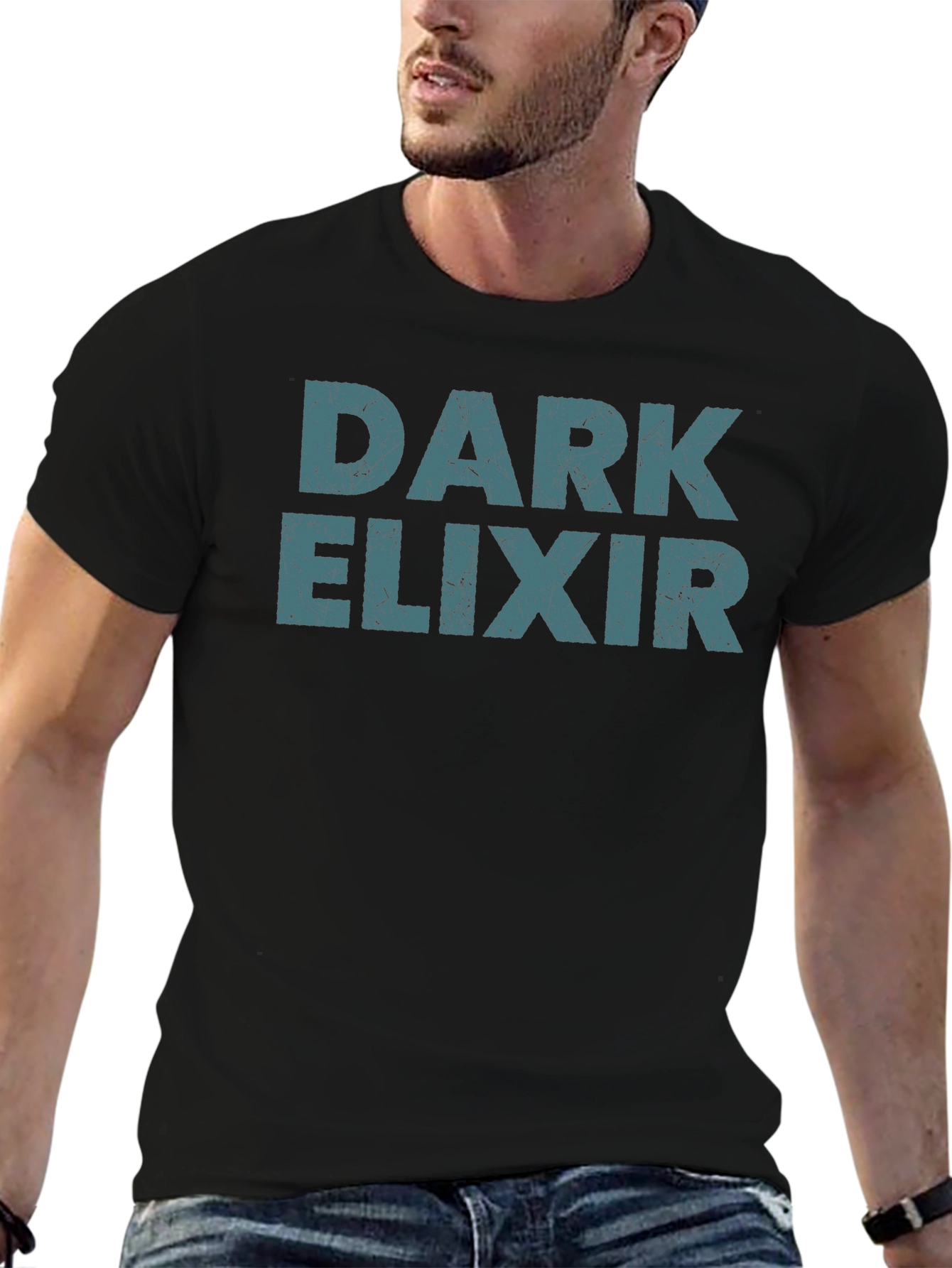 Dark Elixir Graphic Tee - Premium Black T-Shirt