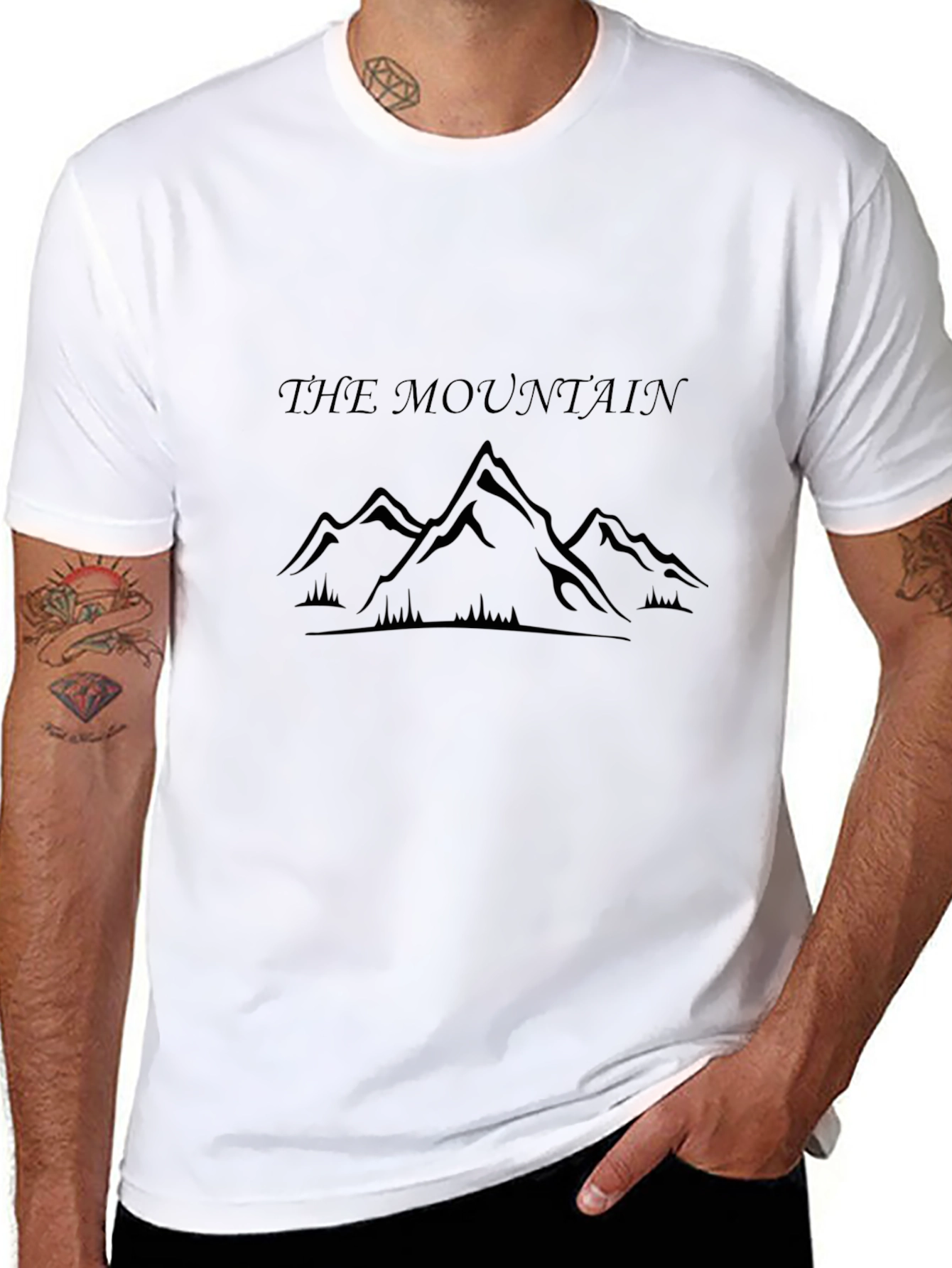 The Mountain Graphic Black T-Shirt