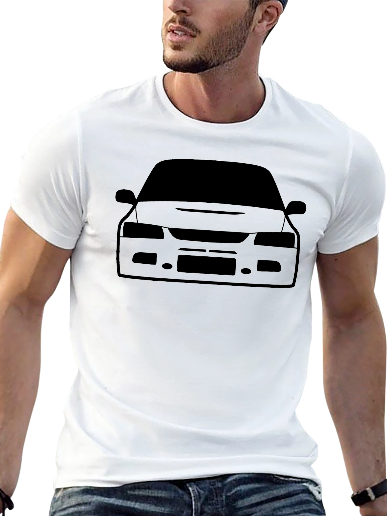 Black Car Graphic Tee - Automotive Style