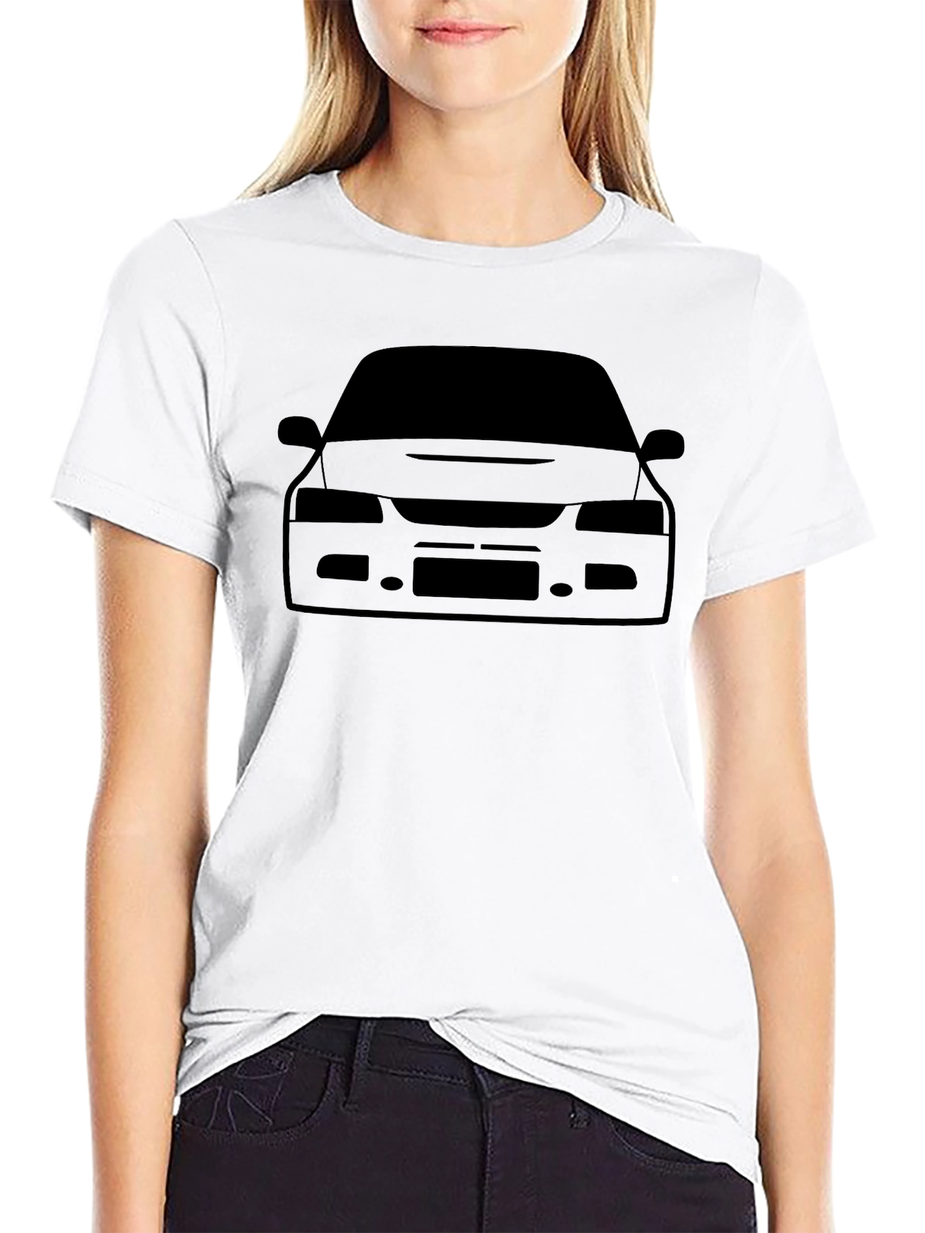 Black Car Graphic Tee - Automotive Style