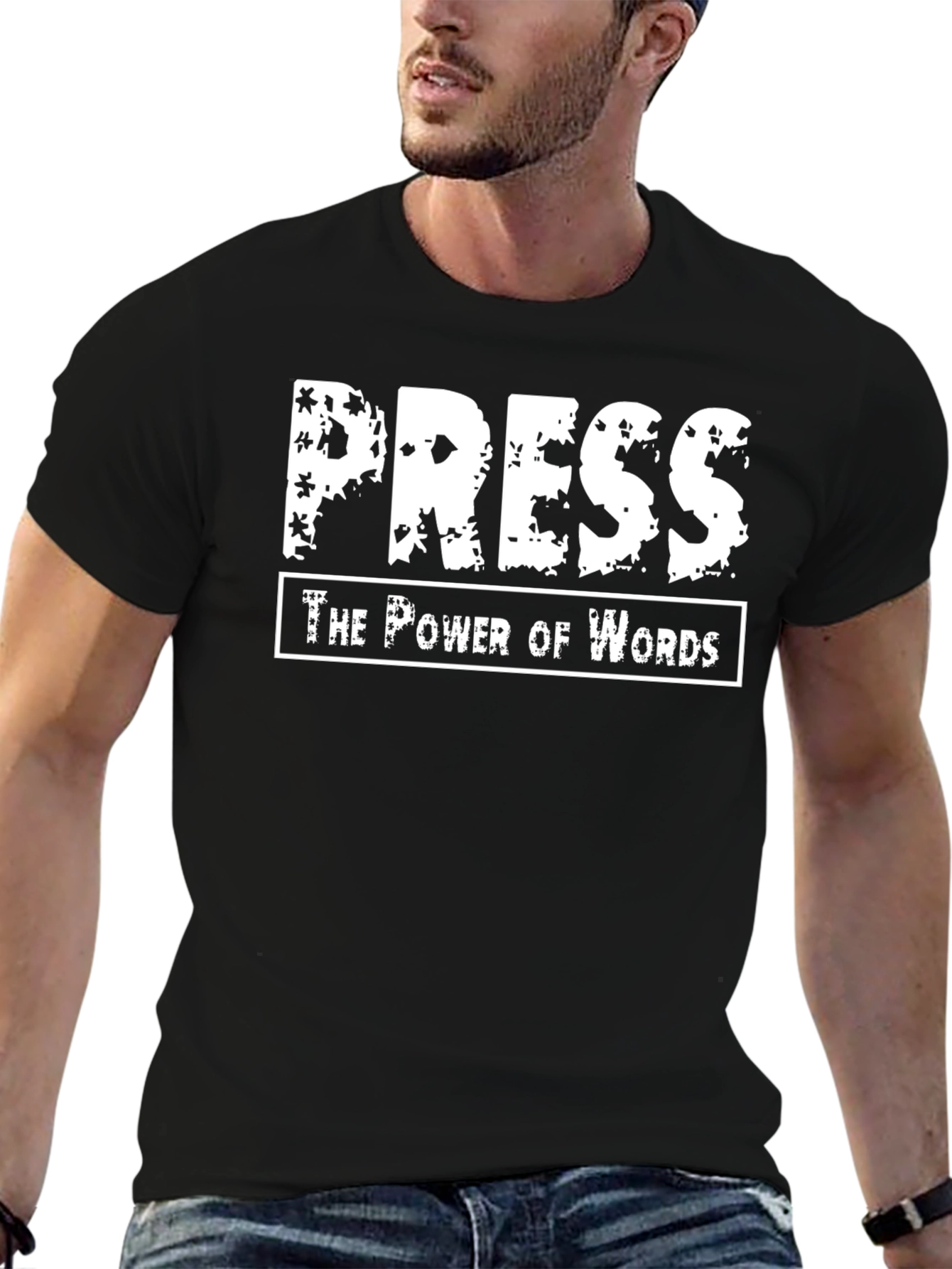 Press: The Power of Words Graphic T-Shirt