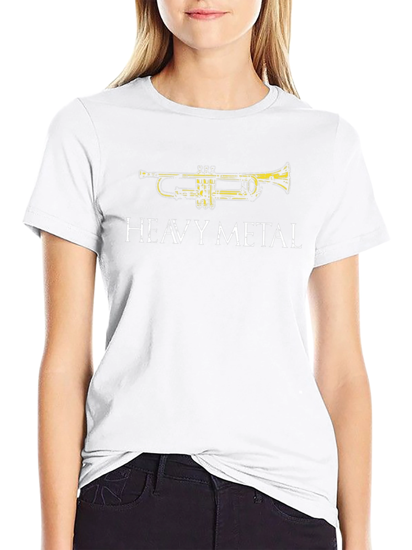 Heavy Metal Trumpet Graphic Tee - Black