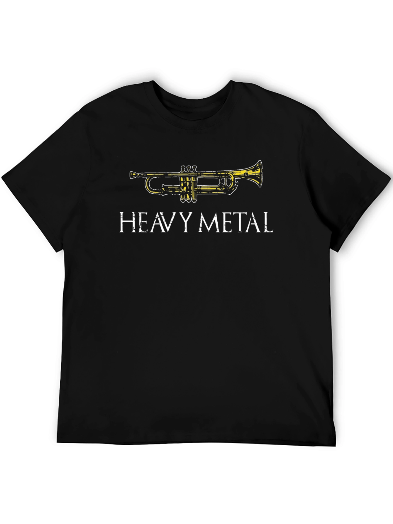 Heavy Metal Trumpet Graphic Tee - Black