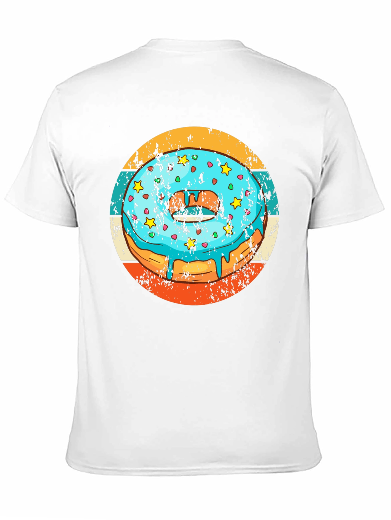 Retro Donut T-Shirt - Glazed & Sprinkled