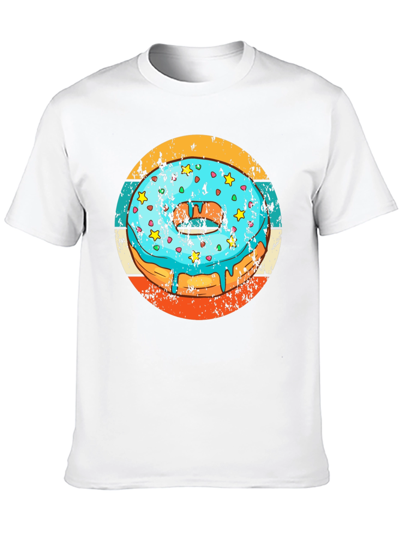 Retro Donut T-Shirt - Glazed & Sprinkled