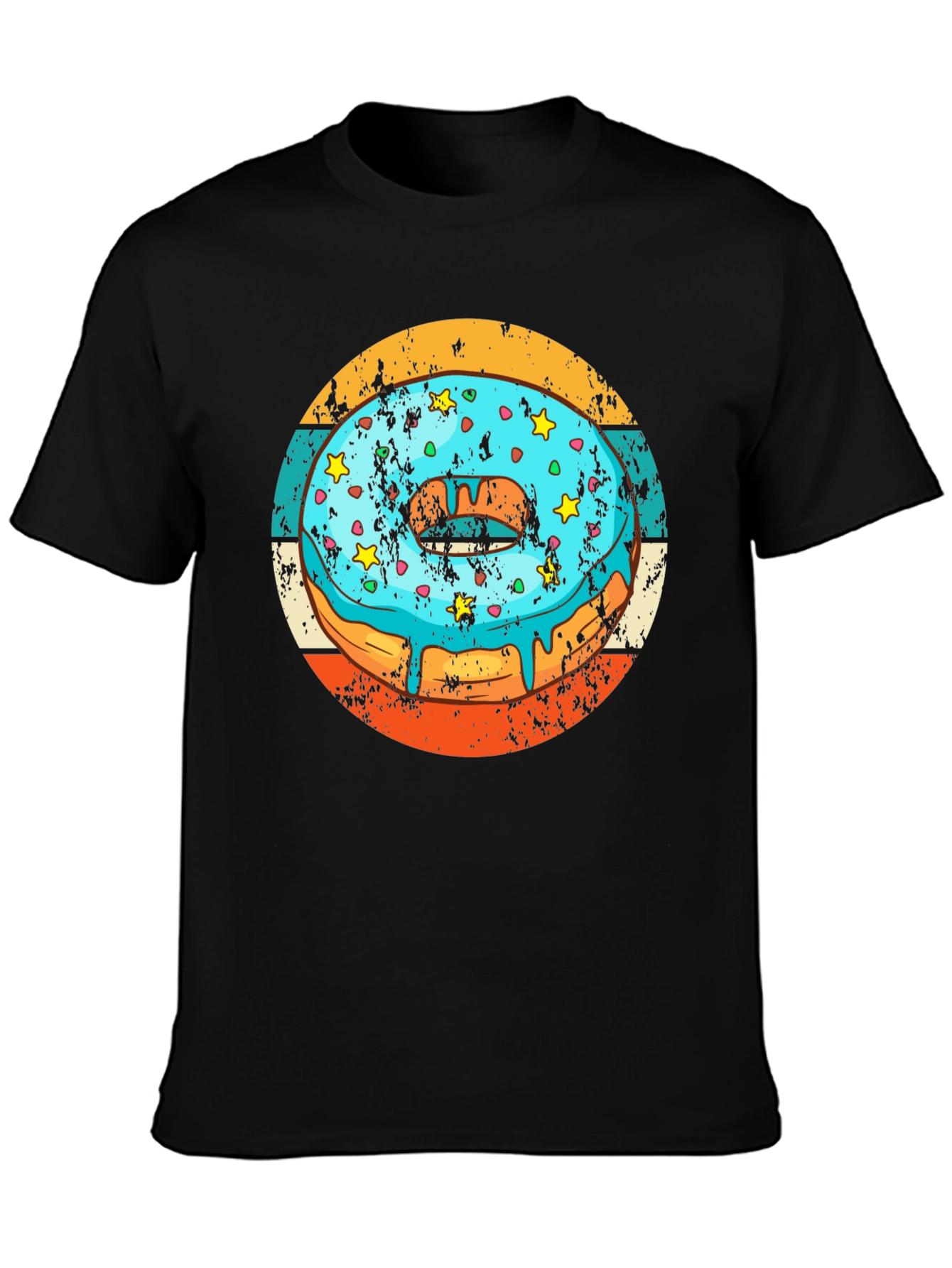 Retro Donut T-Shirt - Glazed & Sprinkled