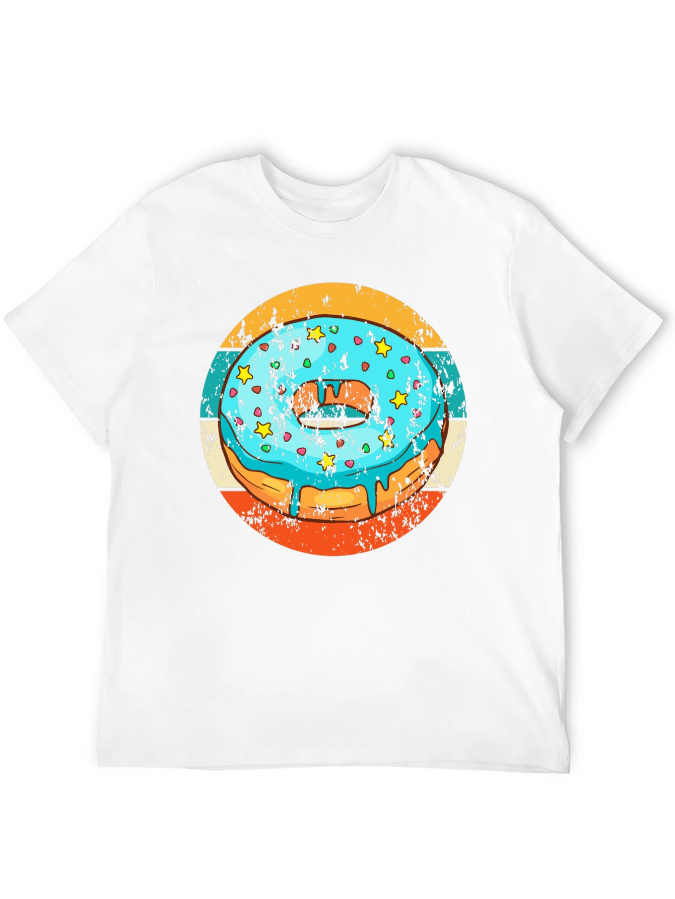 Retro Donut T-Shirt - Glazed & Sprinkled