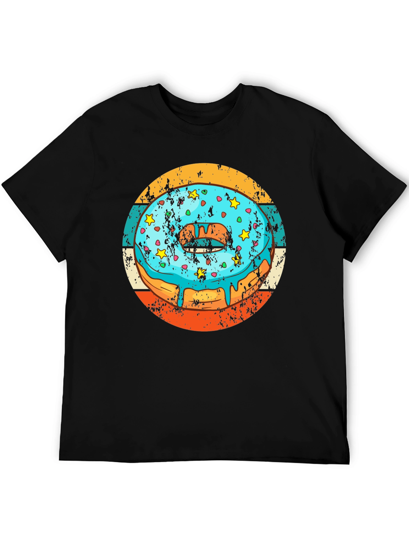 Retro Donut T-Shirt - Glazed & Sprinkled