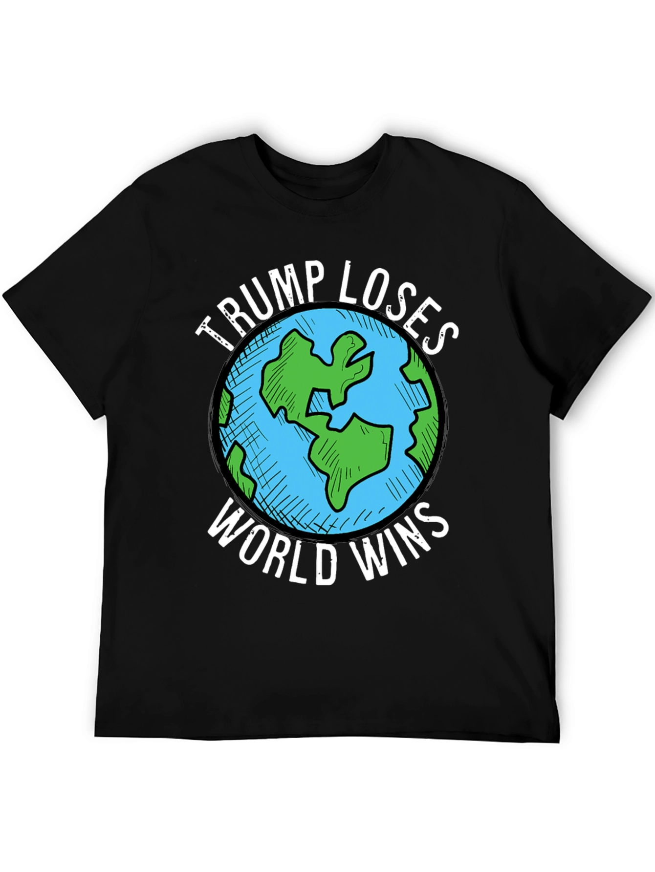 Trump Loses World Wins Graphic T-Shirt