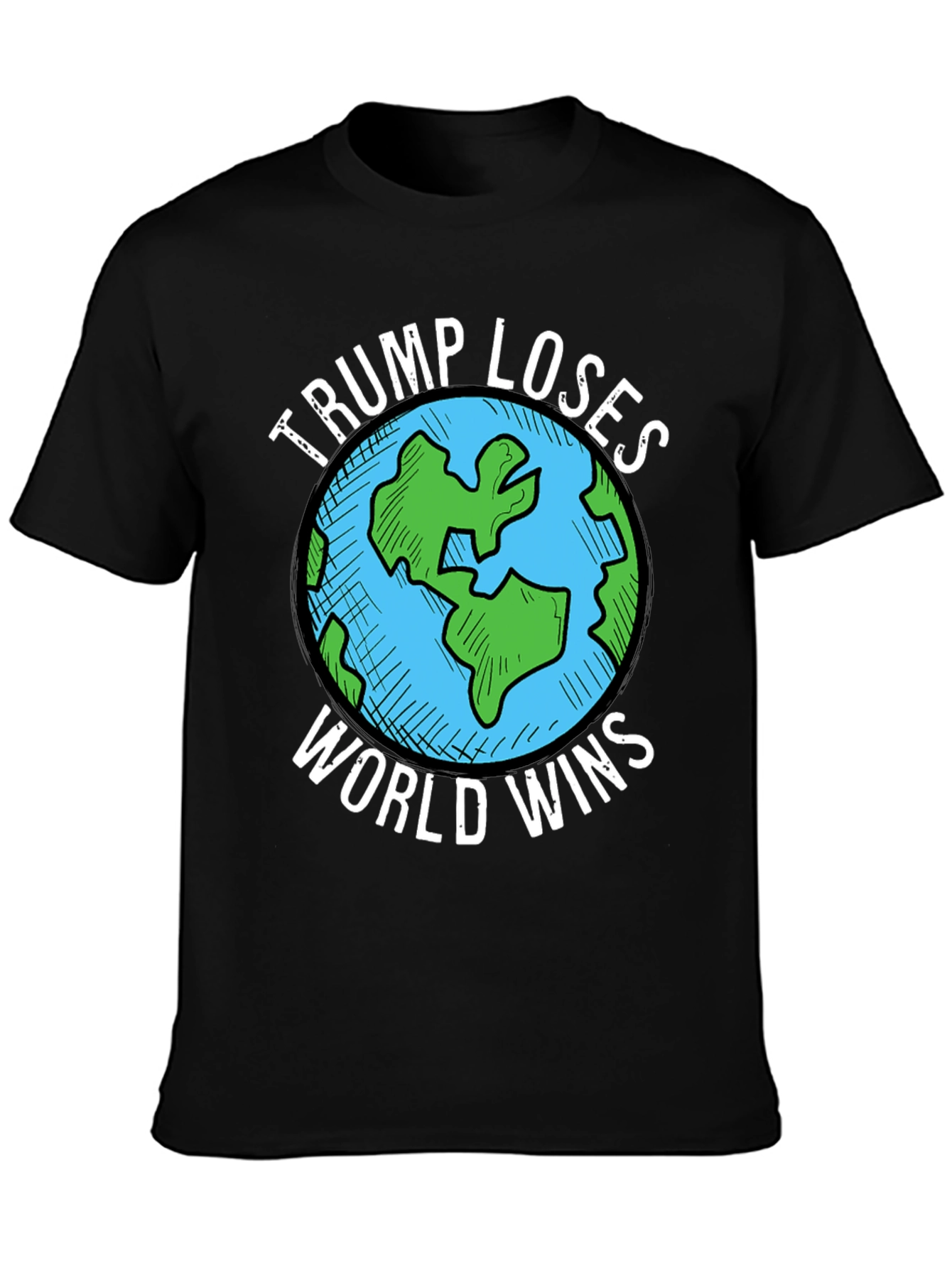 Trump Loses World Wins Graphic T-Shirt