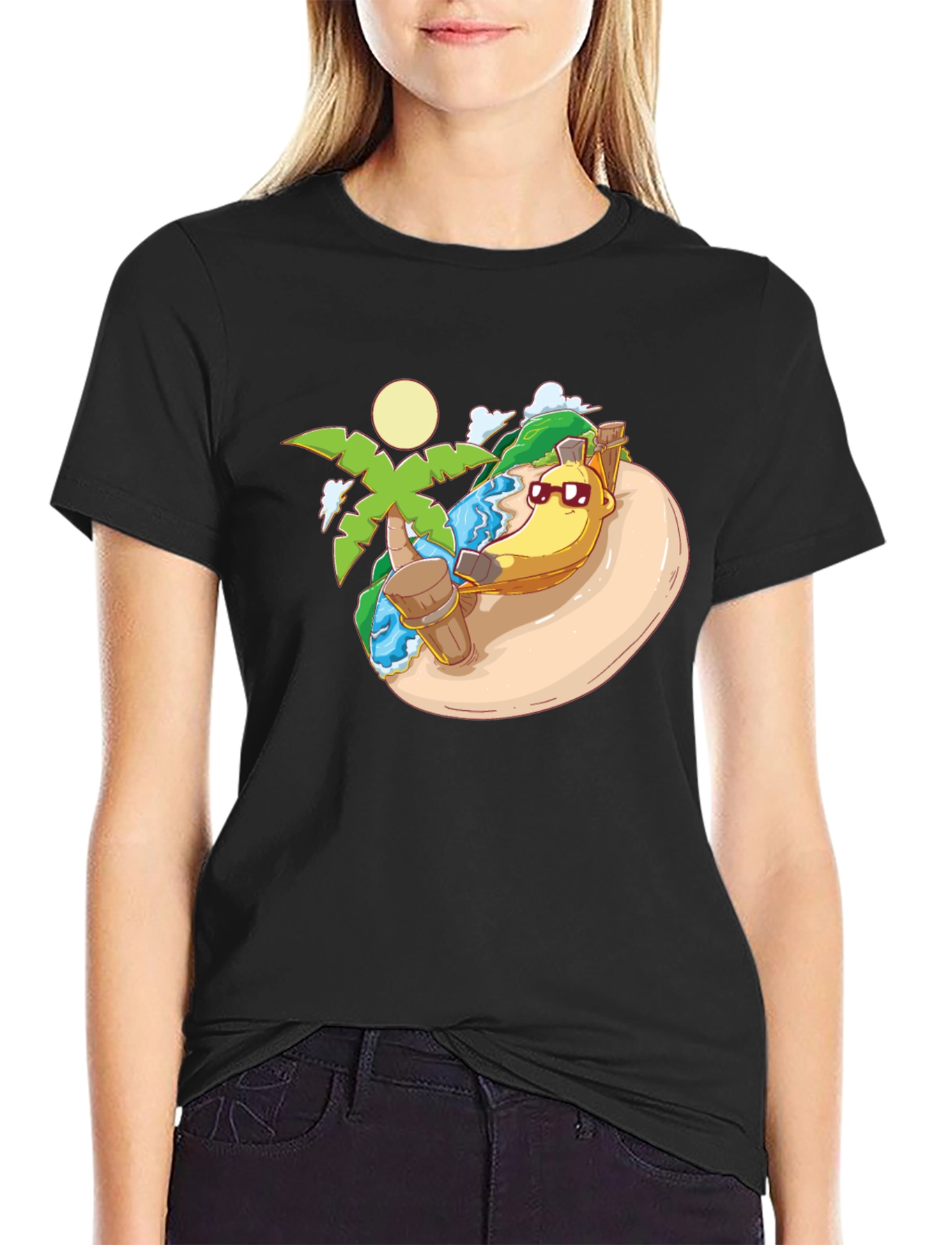 Tropical Banana Hammock Graphic Tee