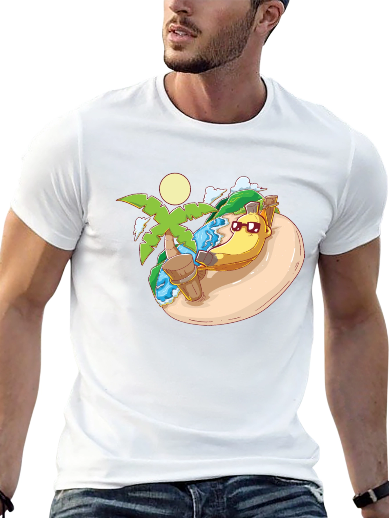 Tropical Banana Hammock Graphic Tee