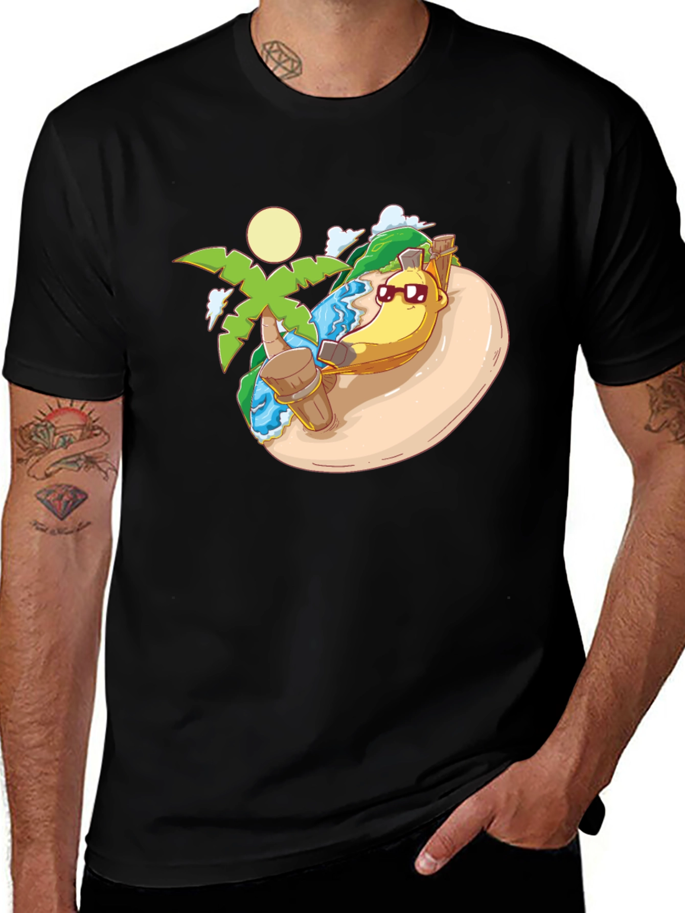 Tropical Banana Hammock Graphic Tee
