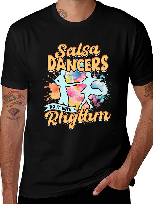 Salsa Dancers T-Shirt - Rhythm Design
