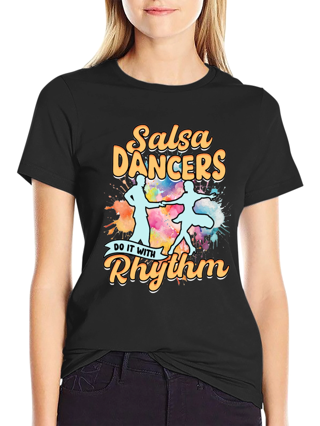 Salsa Dancers T-Shirt - Rhythm Design