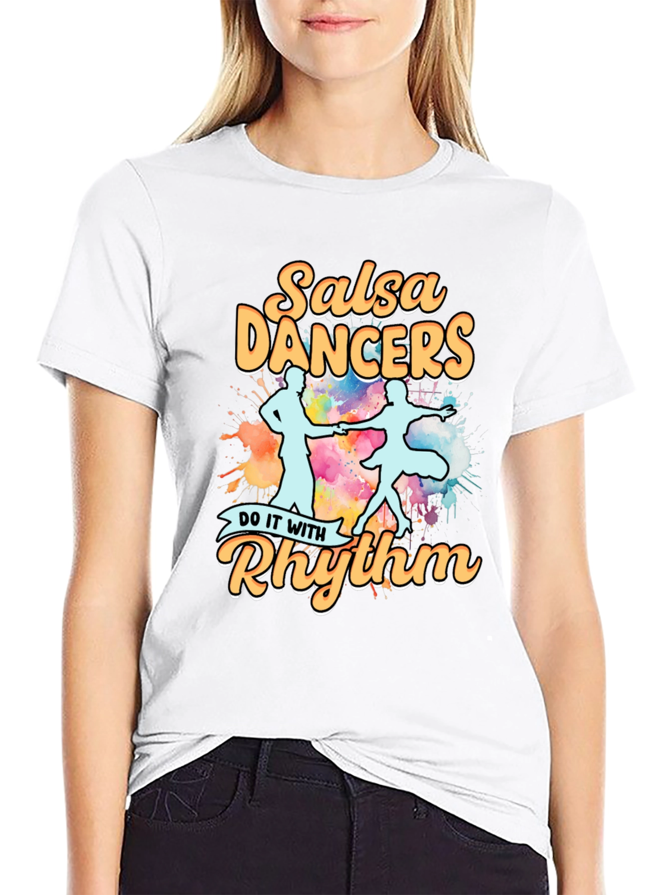 Salsa Dancers T-Shirt - Rhythm Design