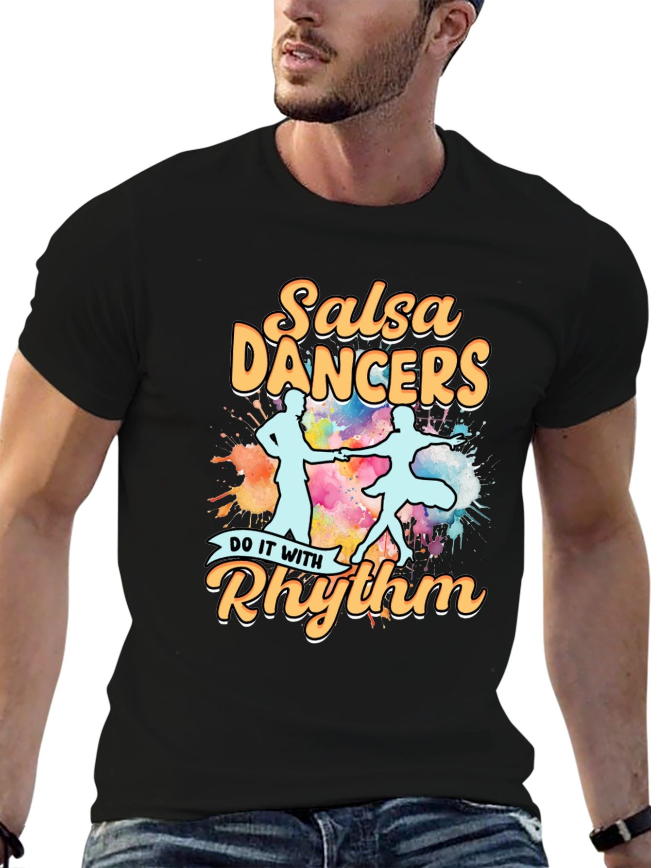 Salsa Dancers T-Shirt - Rhythm Design