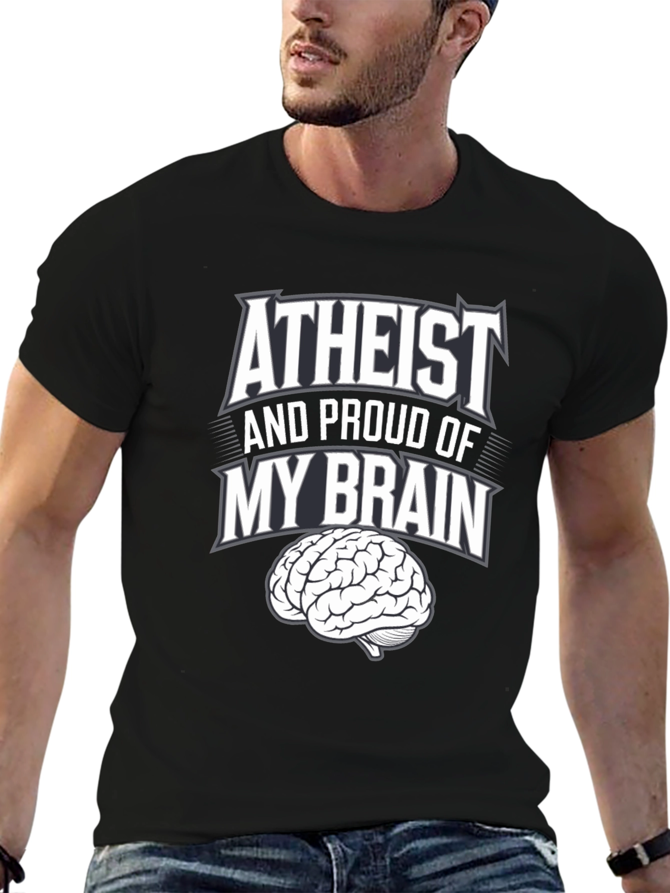 Atheist and Proud Brain T-Shirt
