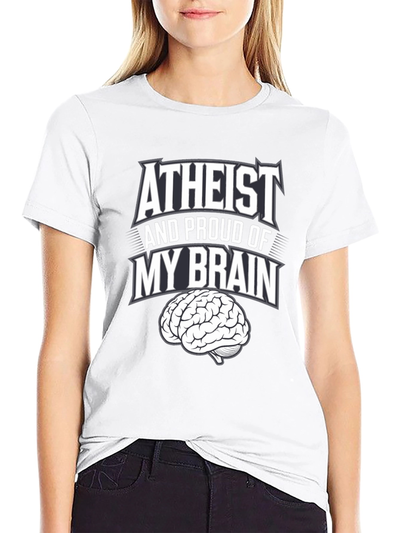 Atheist and Proud Brain T-Shirt