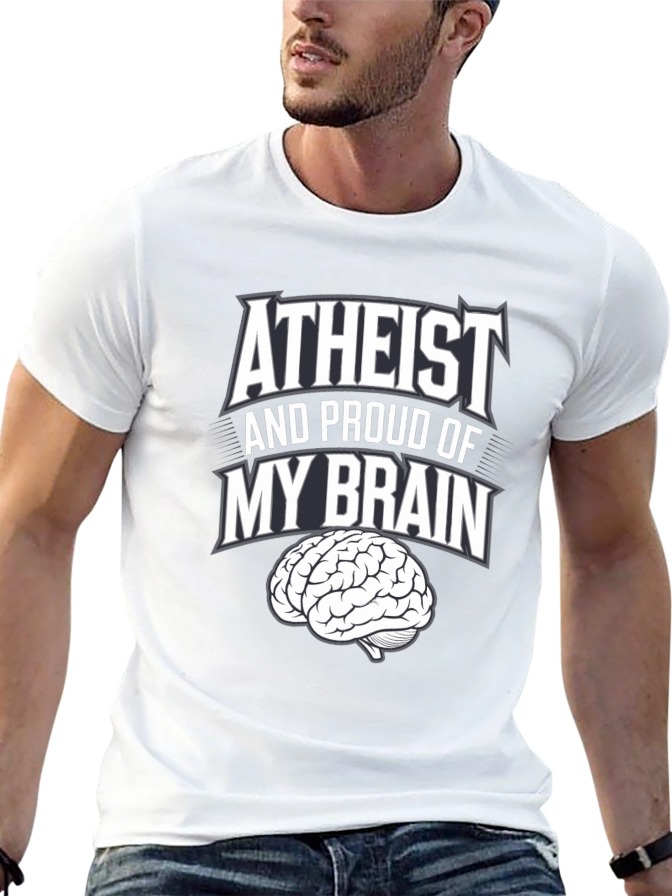 Atheist and Proud Brain T-Shirt