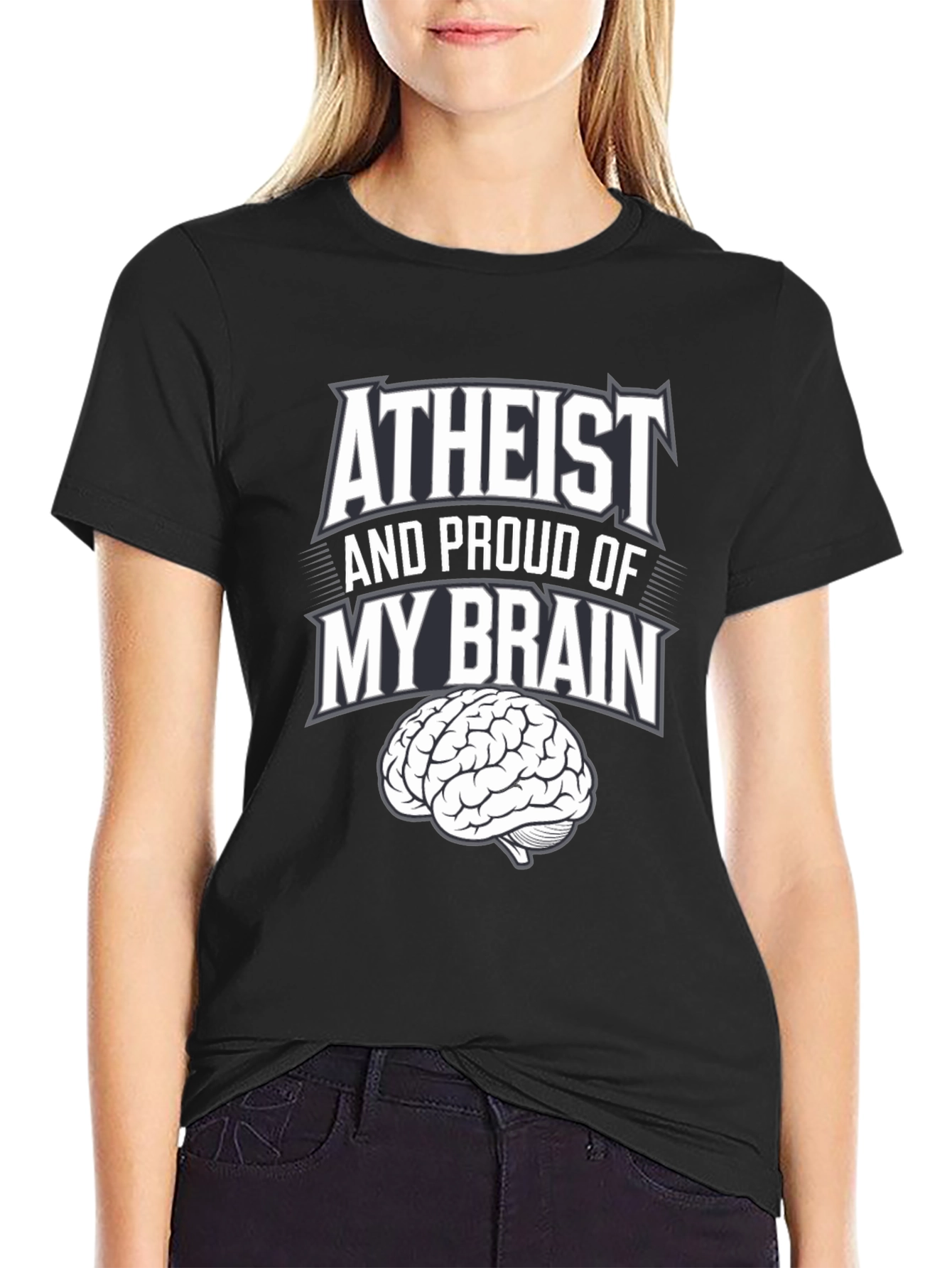 Atheist and Proud Brain T-Shirt
