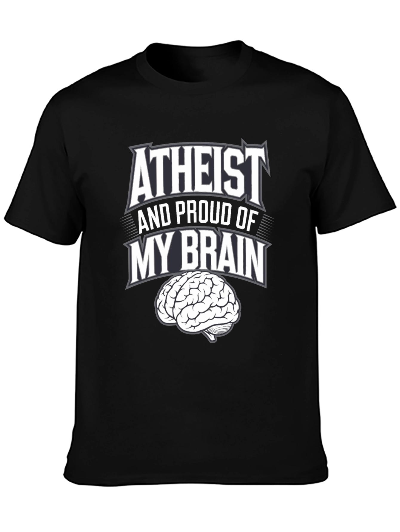 Atheist and Proud Brain T-Shirt
