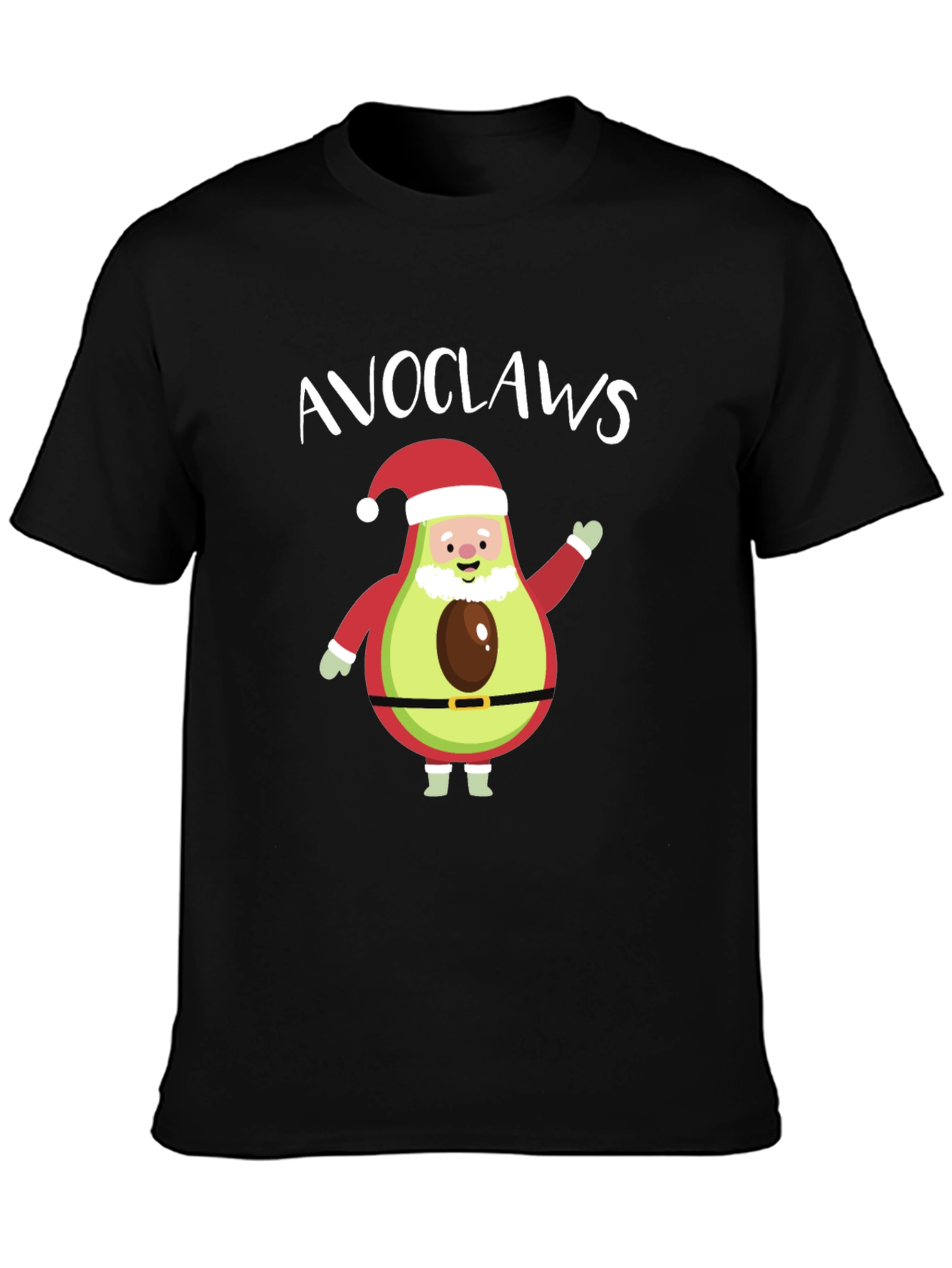 Avoclaws Santa T-Shirt - Christmas Avocado Pun