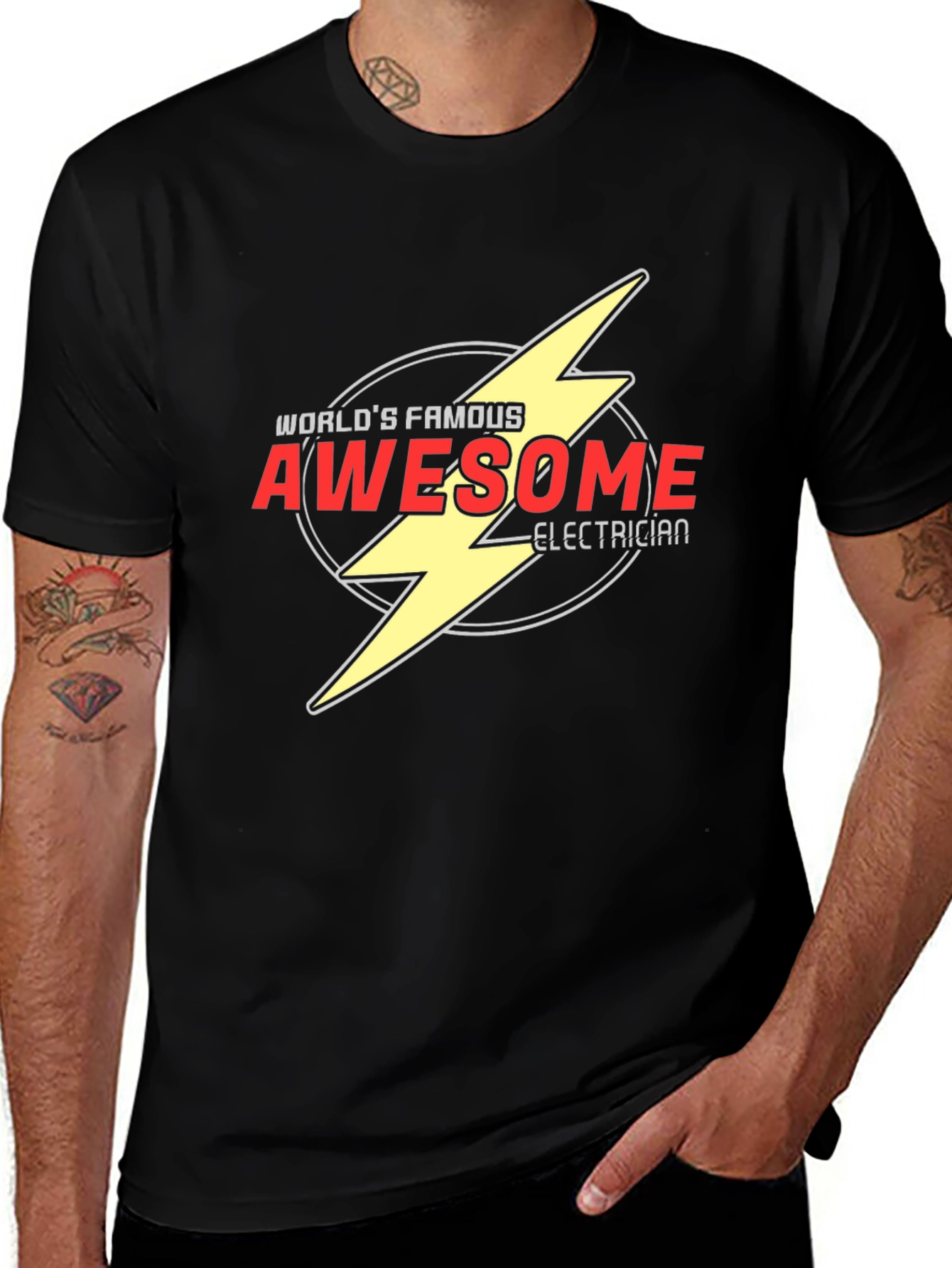 Awesome Electrician World Famous T-Shirt