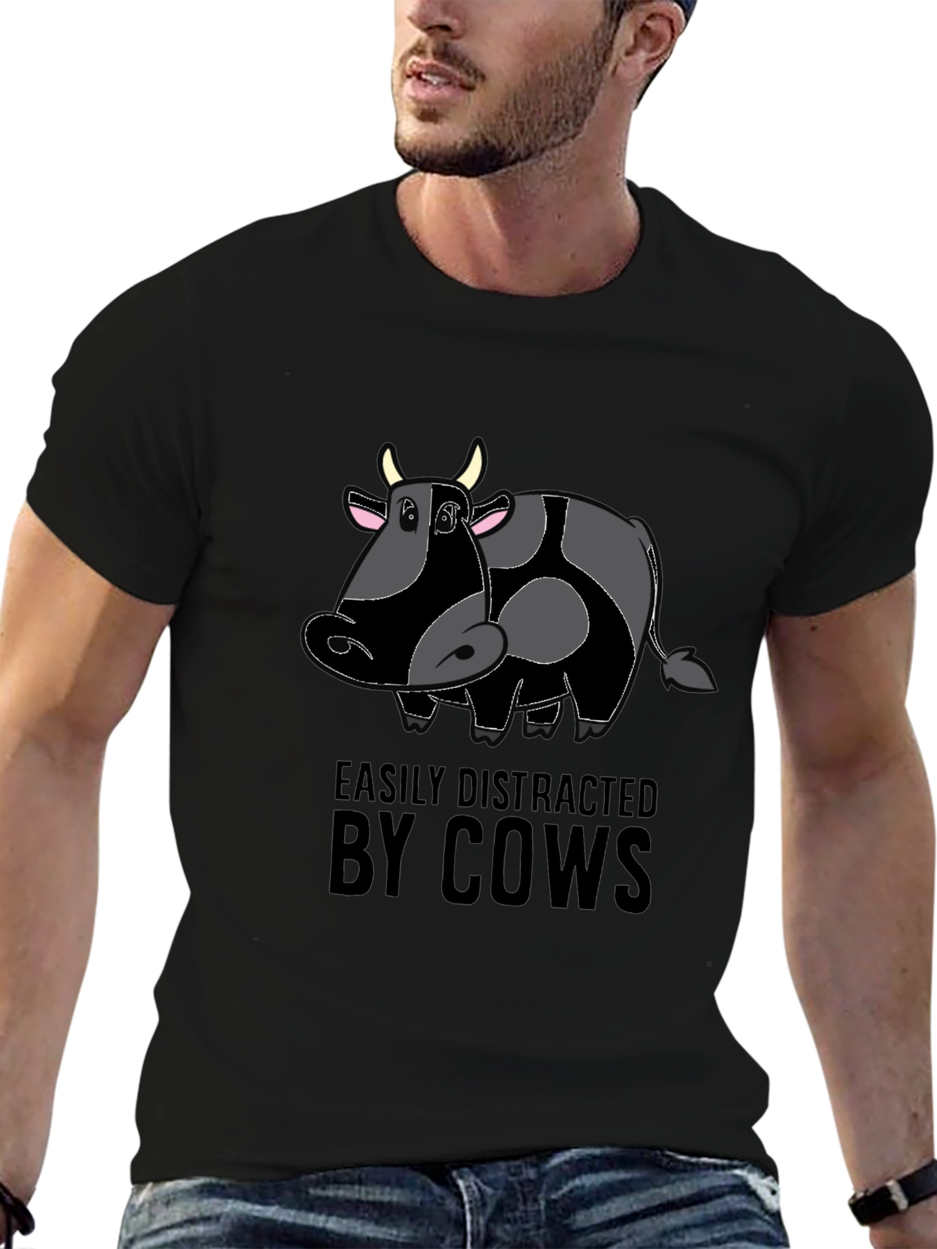 Easily Distracted By Cows T-Shirt