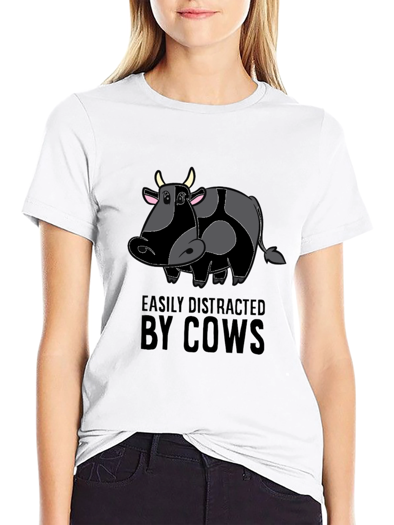 Easily Distracted By Cows T-Shirt