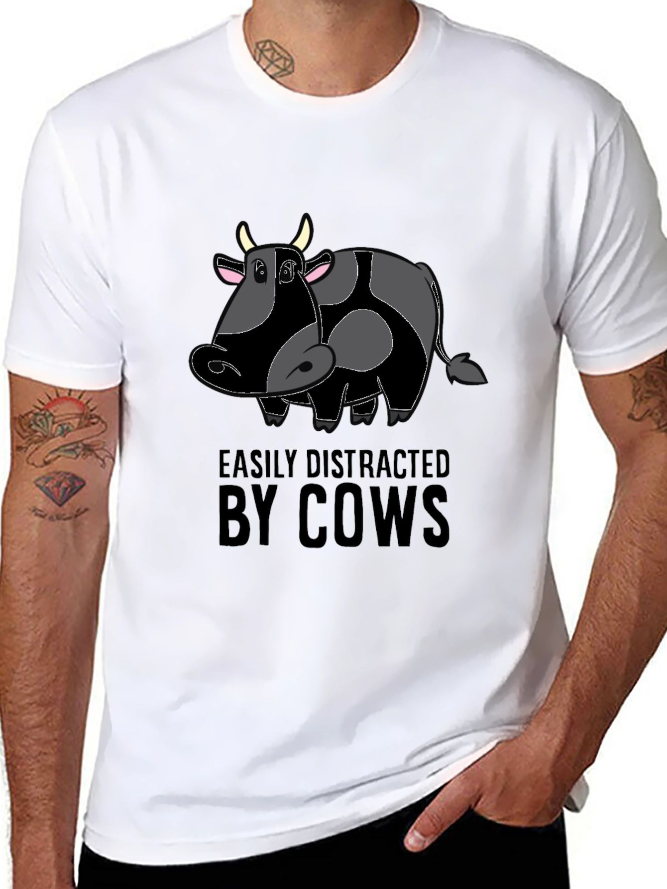 Easily Distracted By Cows T-Shirt
