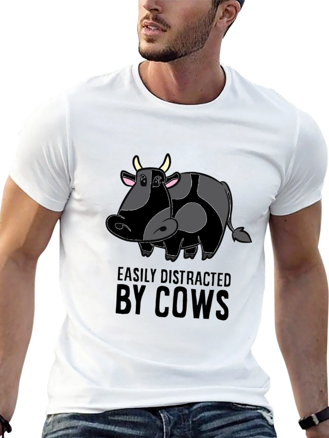 Easily Distracted By Cows T-Shirt