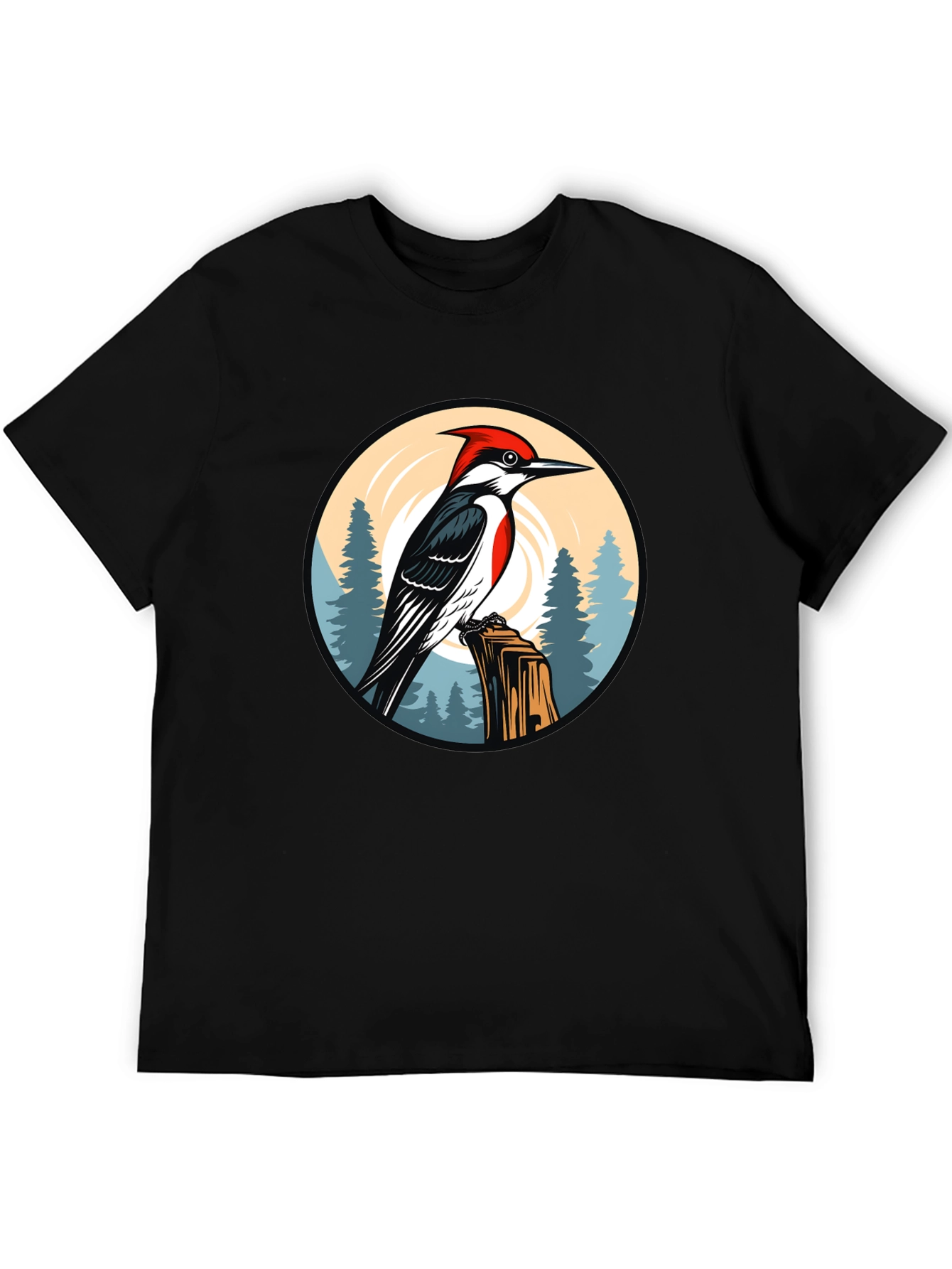Woodpecker Graphic Tee - Nature Design