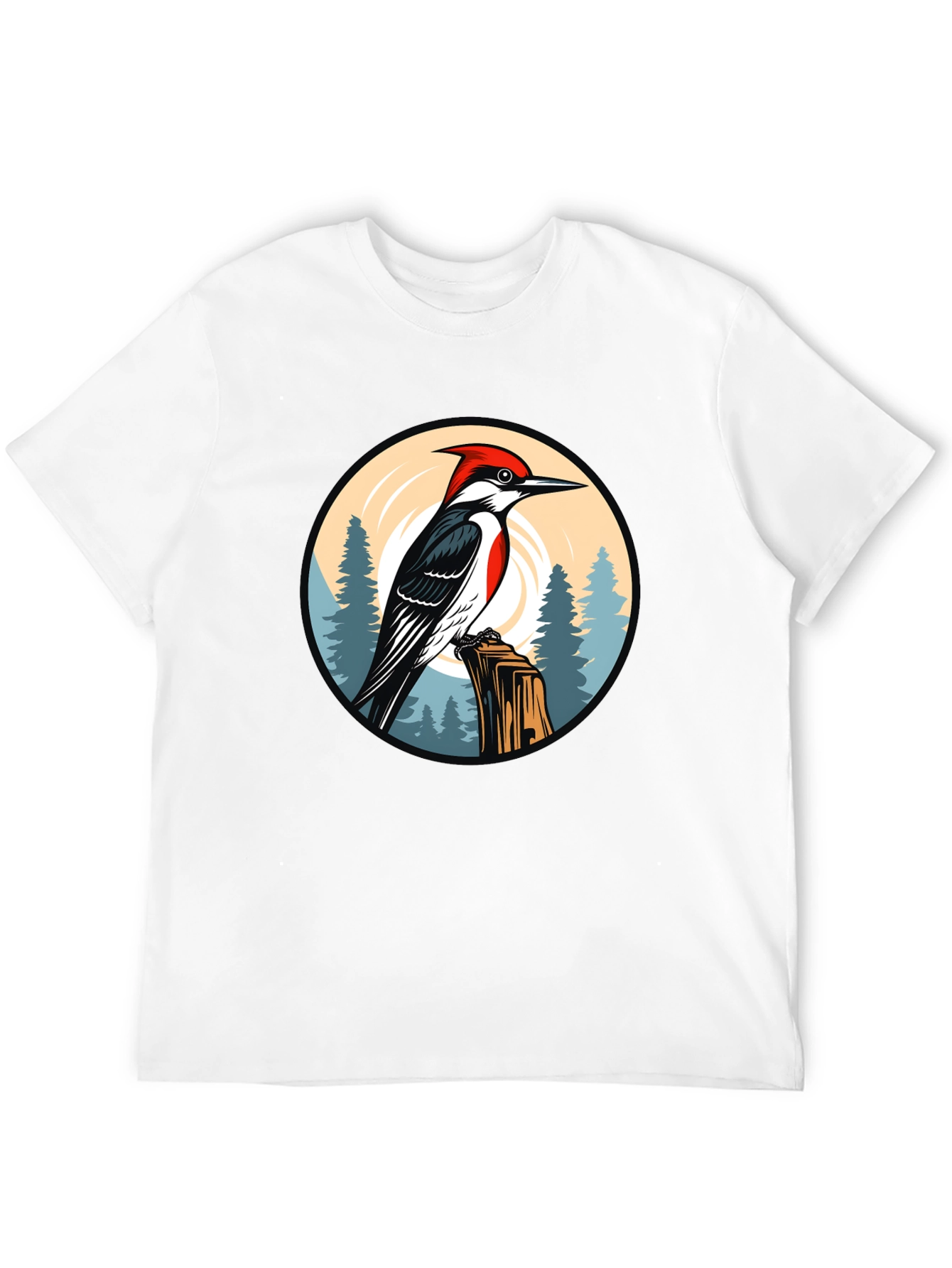 Woodpecker Graphic Tee - Nature Design