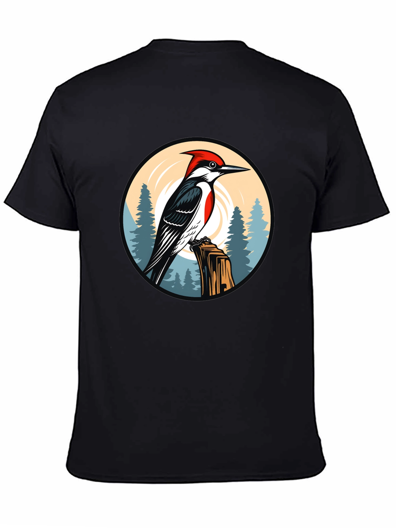 Woodpecker Graphic Tee - Nature Design