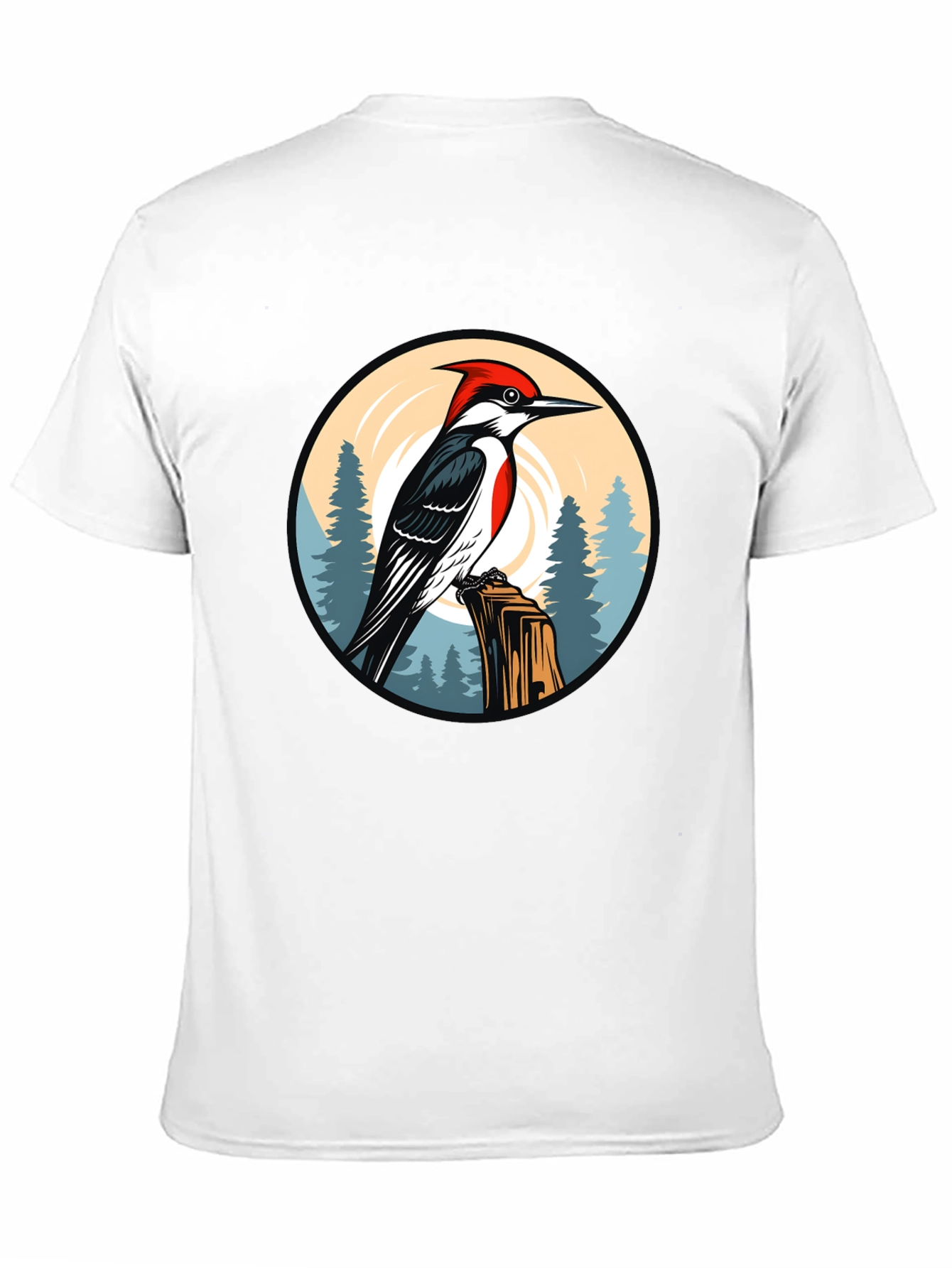 Woodpecker Graphic Tee - Nature Design