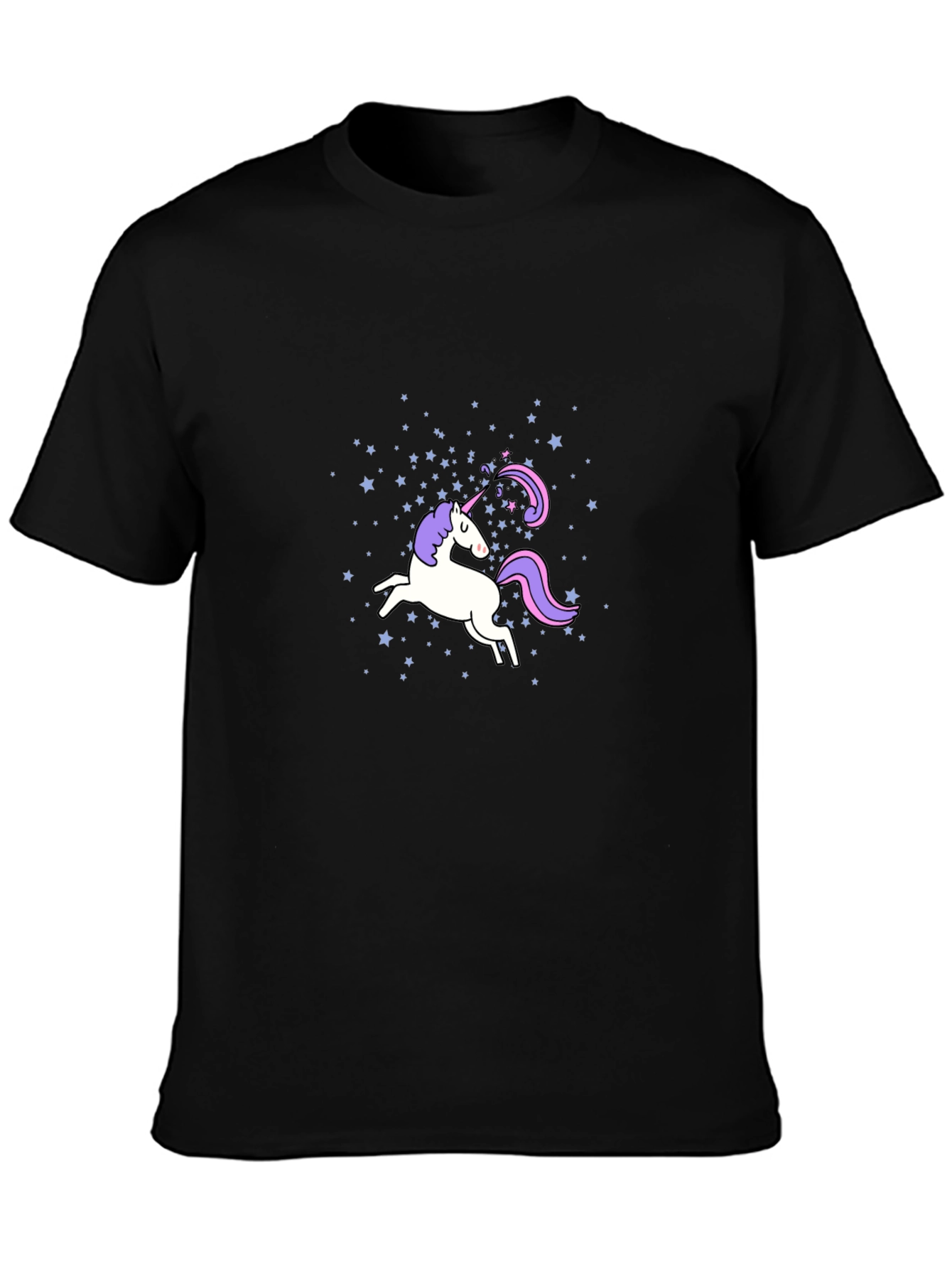 Unicorn Starry Black T-Shirt