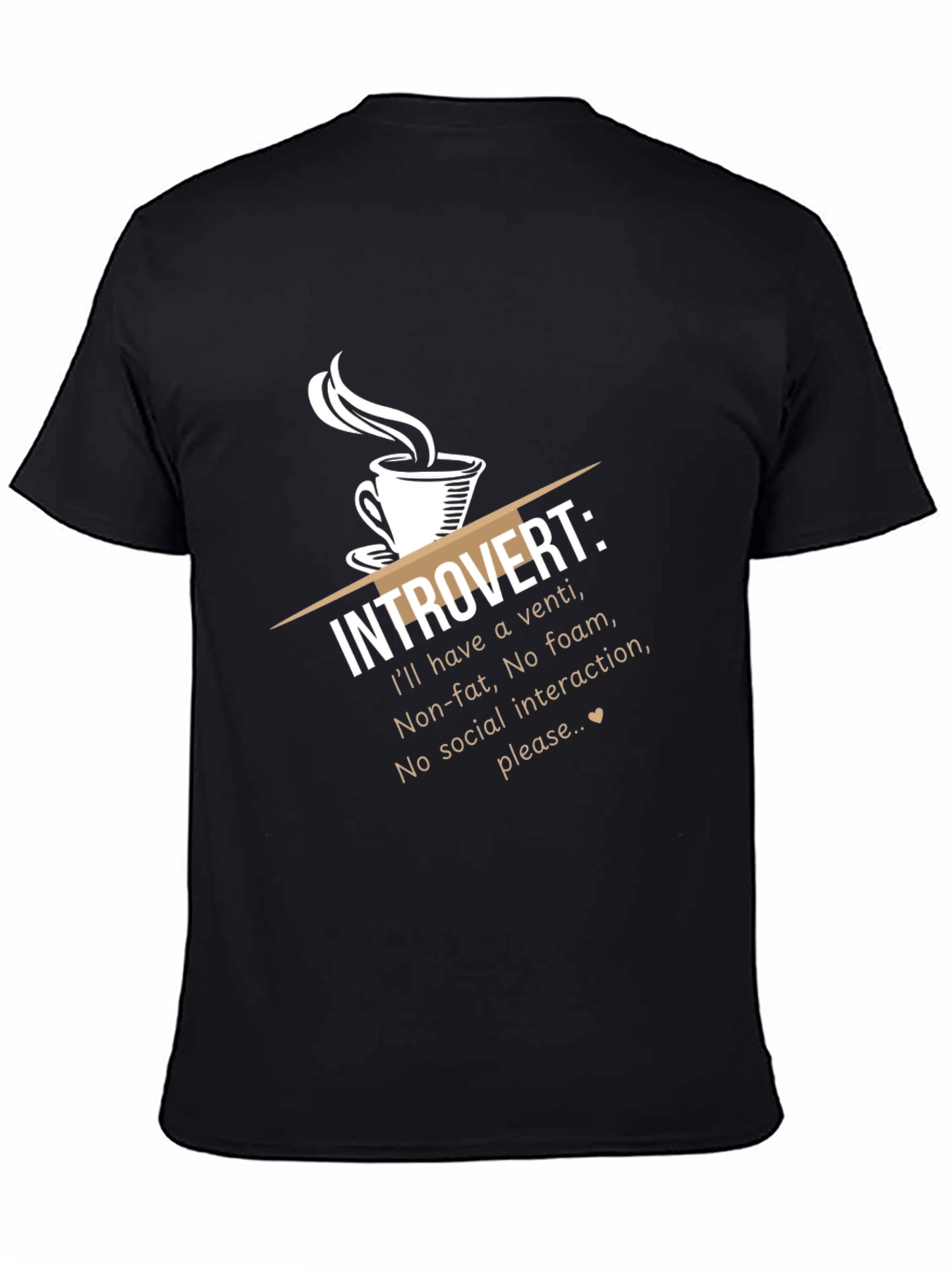 Introvert Coffee Humor T-Shirt