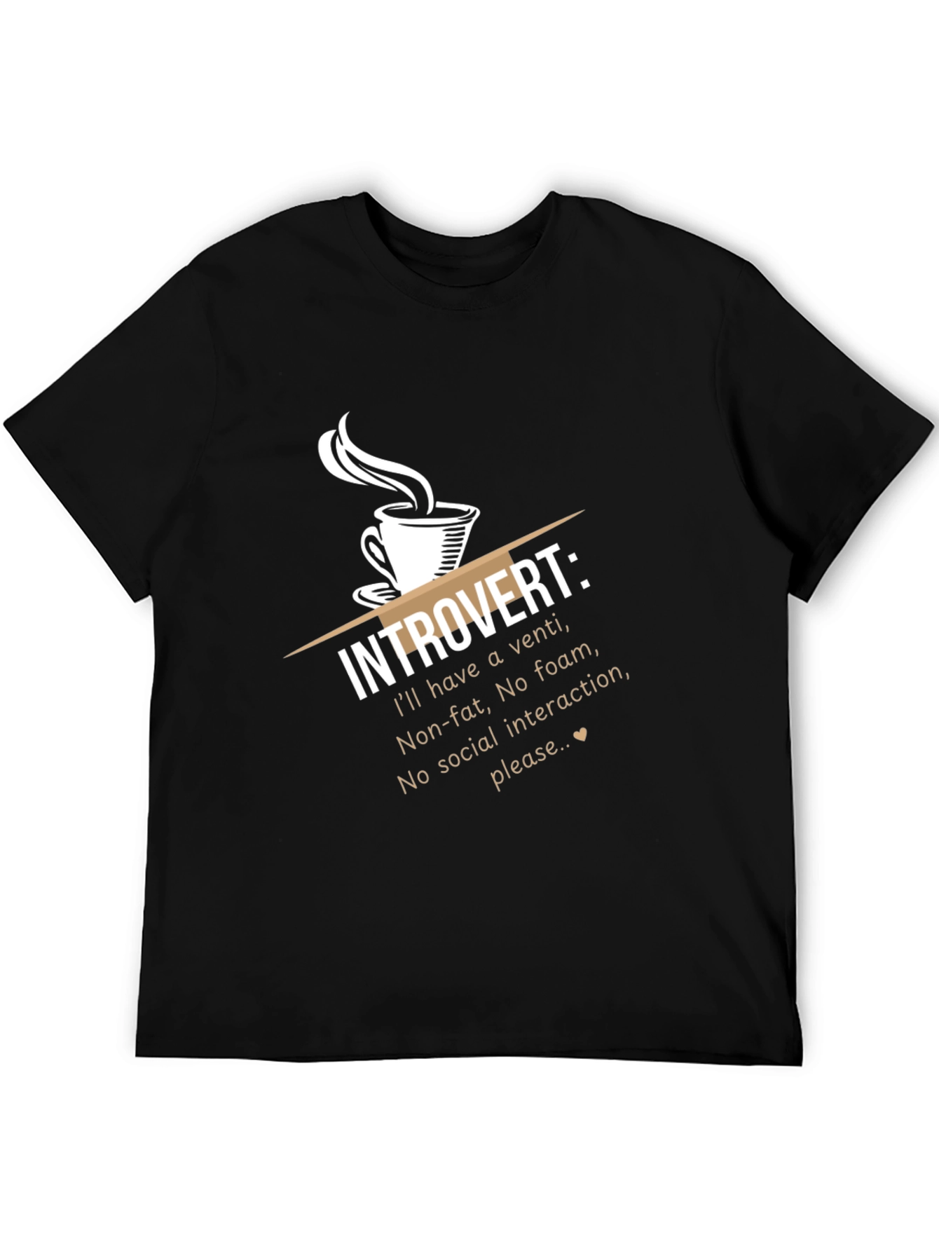 Introvert Coffee Humor T-Shirt