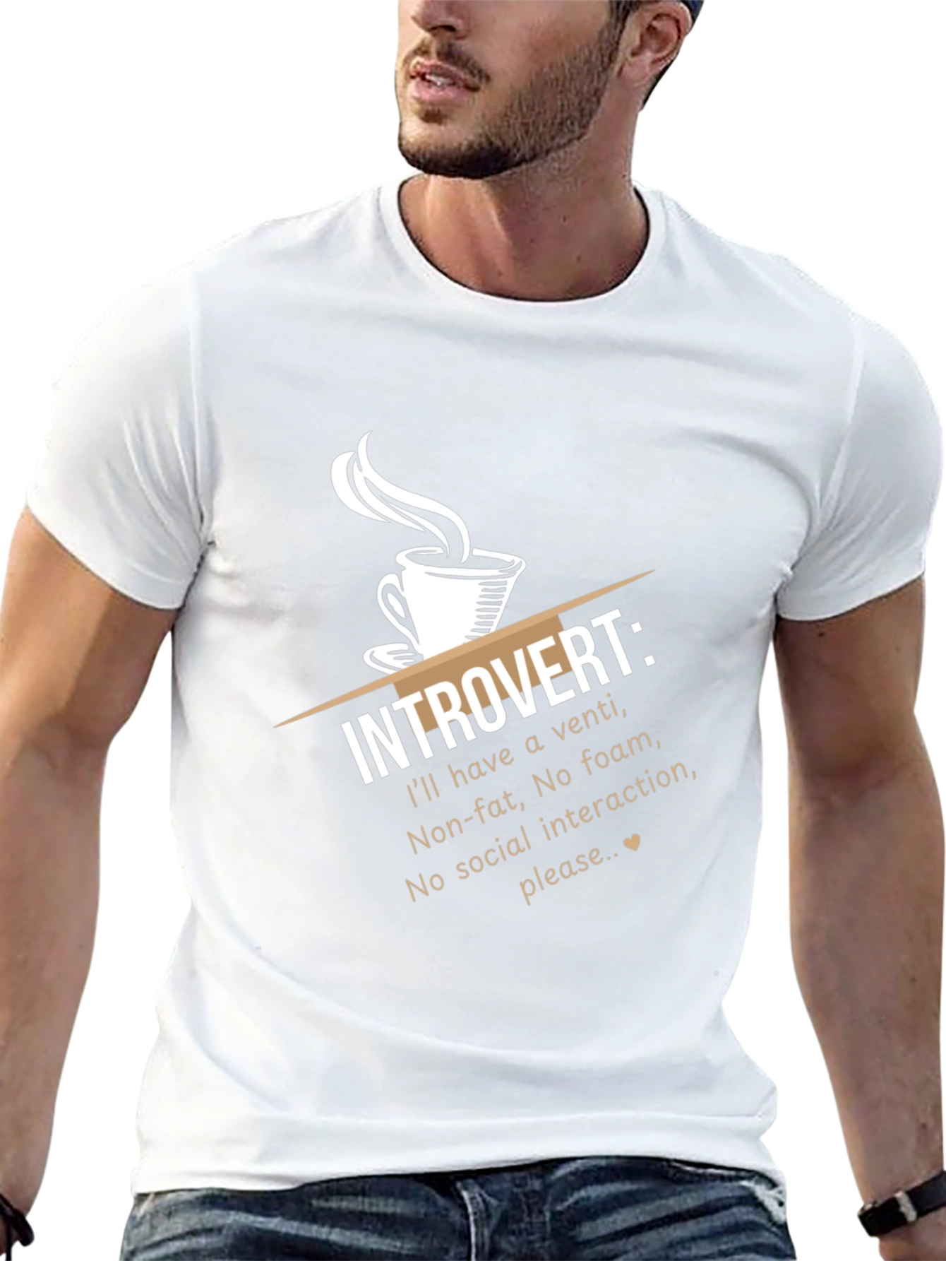 Introvert Coffee Humor T-Shirt