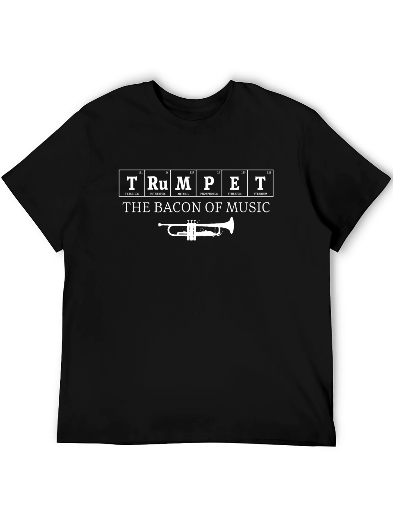 Trumpet Music T-Shirt - Periodic Table Style