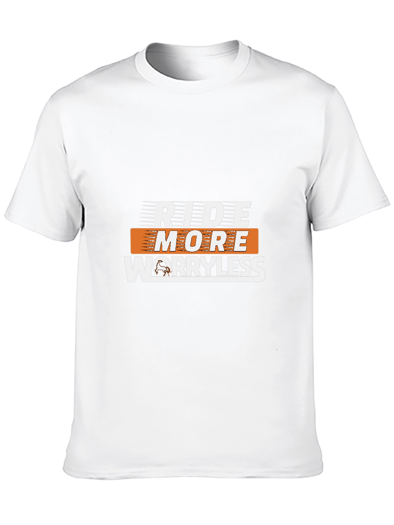 Ride More Worryless Black Graphic Tee