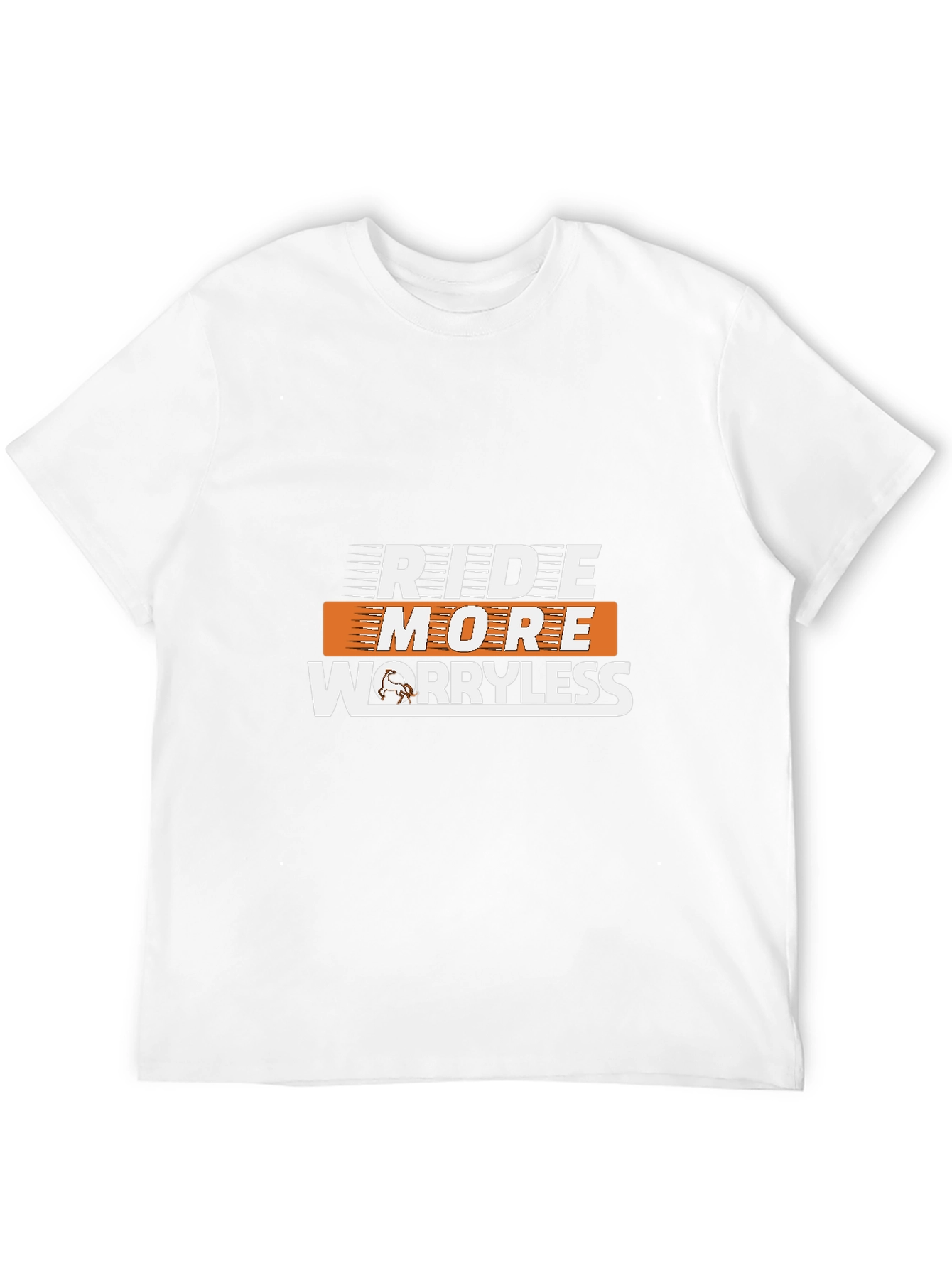 Ride More Worryless Black Graphic Tee