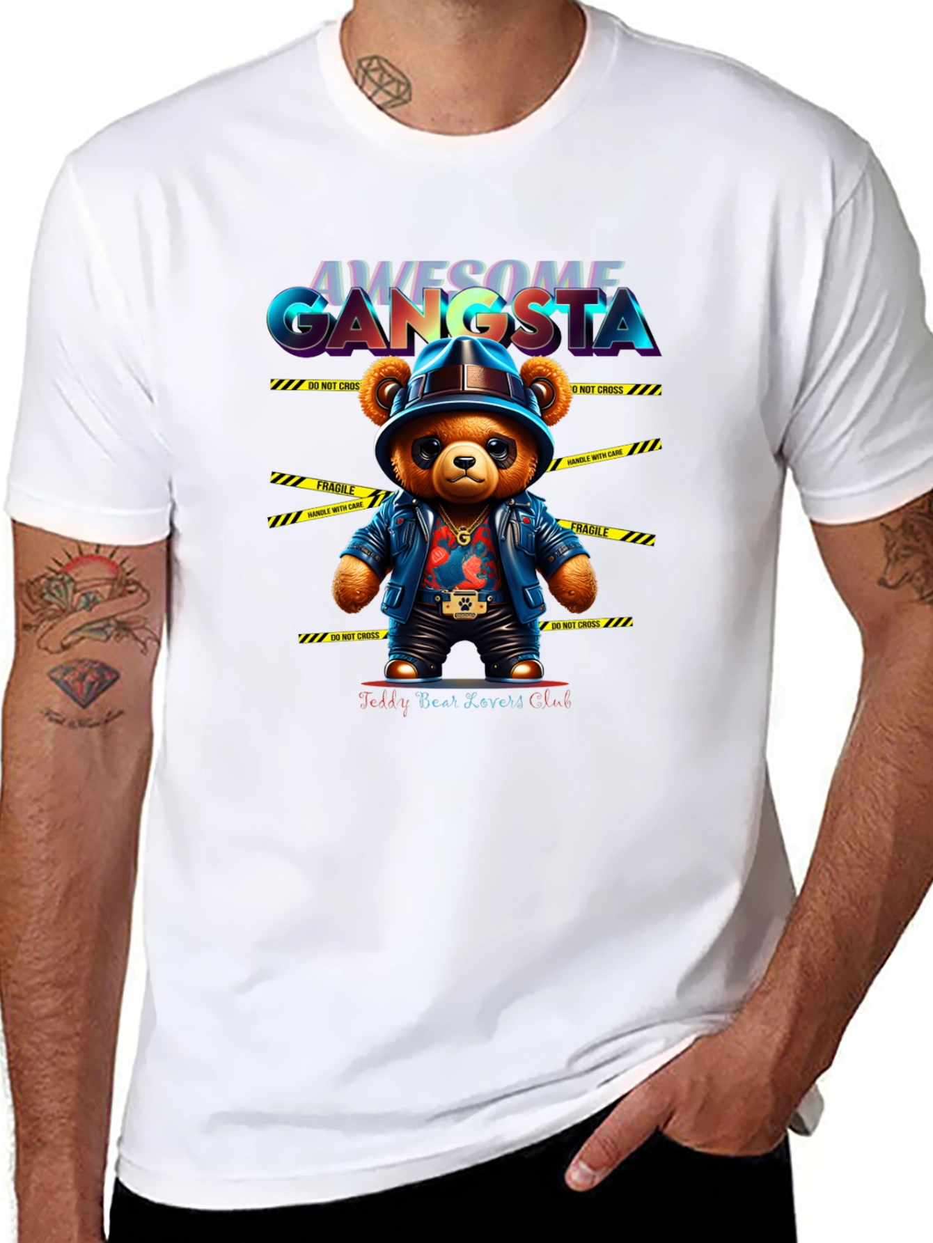 Awesome Gangsta Teddy Bear T-Shirt