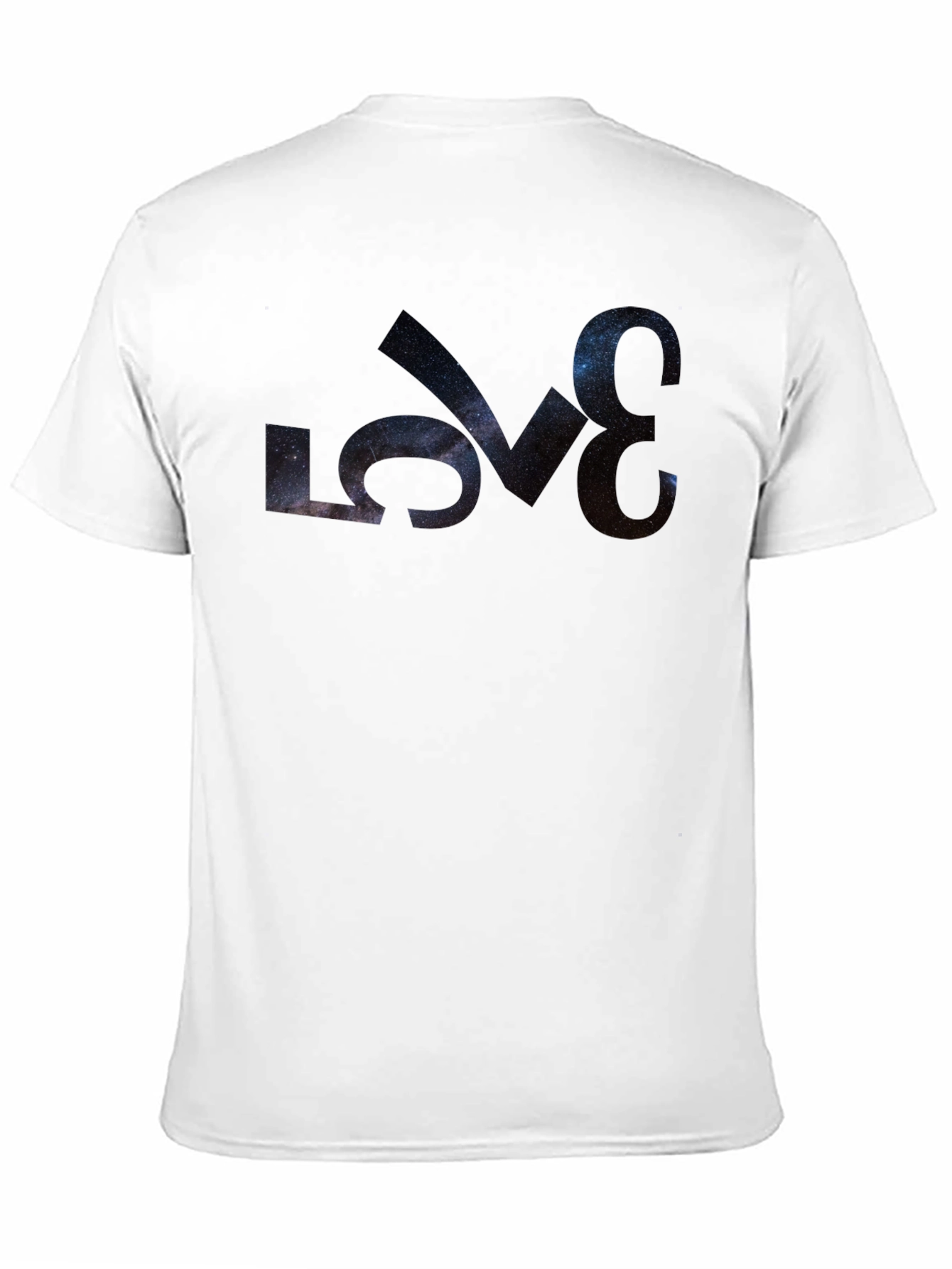 Galaxy LOVE Graphic Black T-Shirt